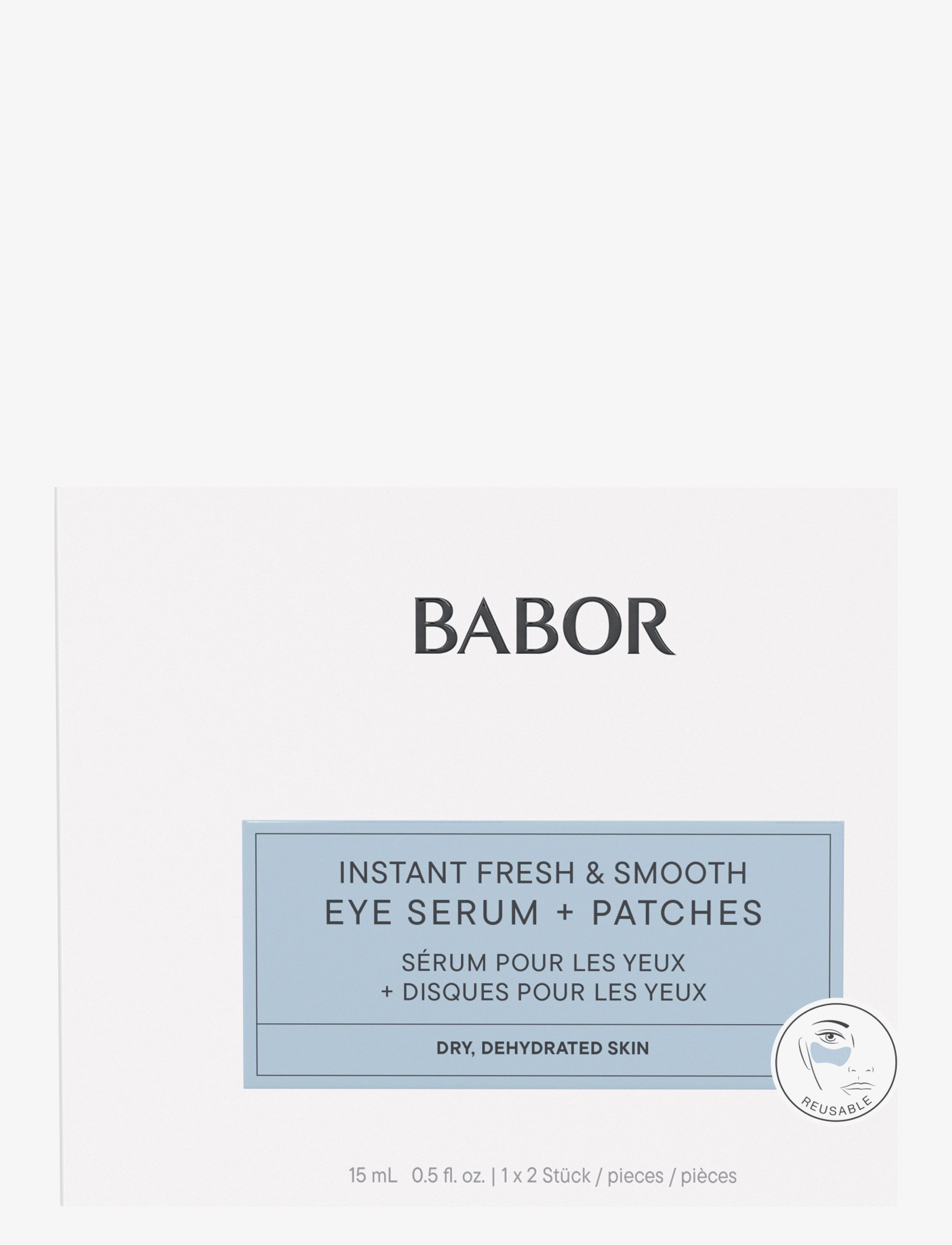 Babor - Instant Fresh & Smooth Eye Serum + Patches - Øyeserum - no colour - 1