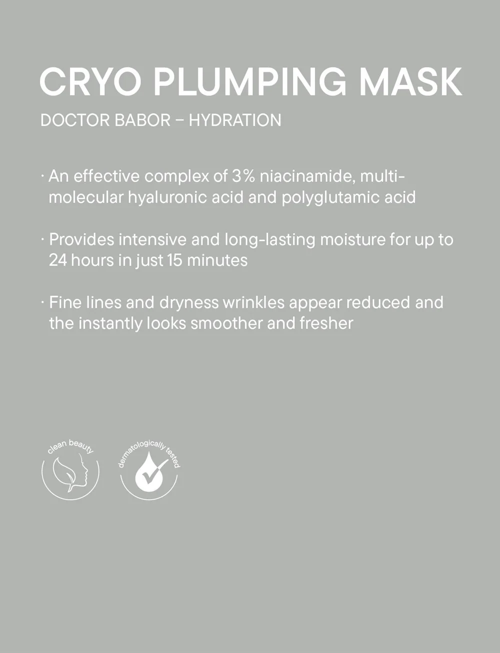 Babor - Cryo Plumping Mask - rakagefandi maskar - no colour - 2