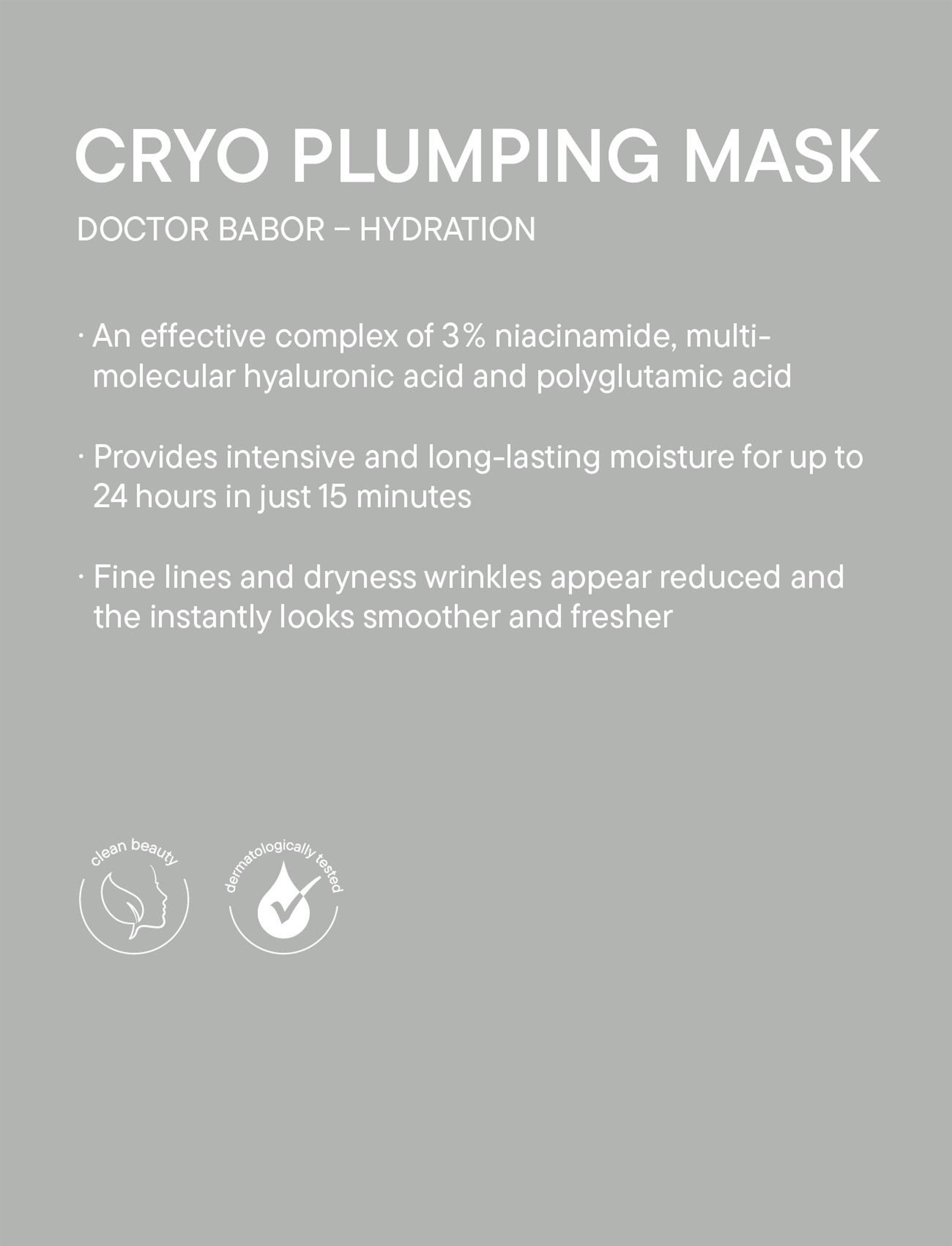 Babor - Cryo Plumping Mask - Återfuktande masker - no colour - 2