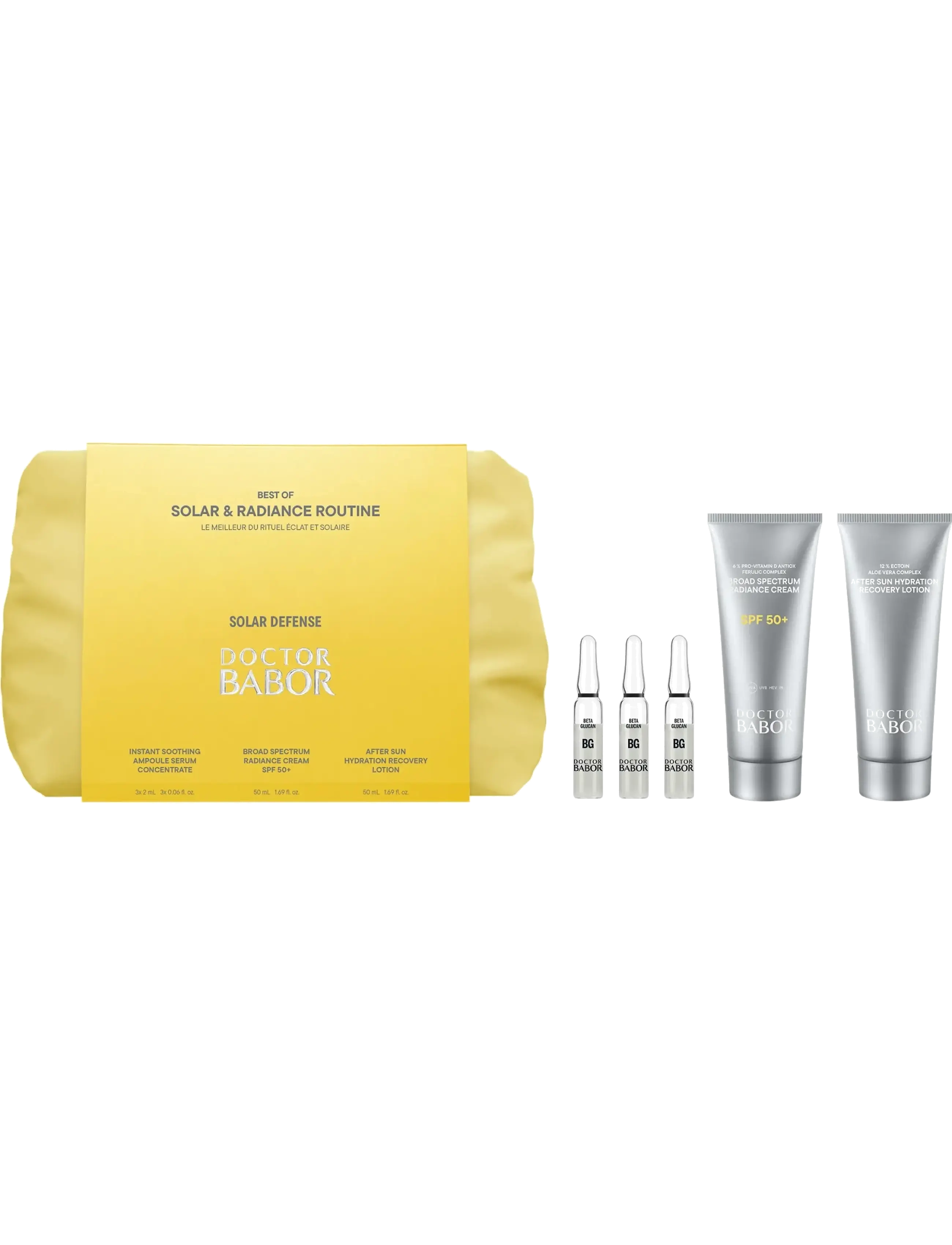 Babor Solar & Radiance Routine Set, Day Cremes, Nude, Str: 106 ML