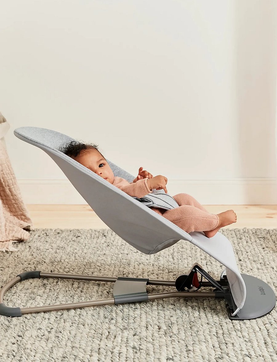 BabyBjörn - BabyBjörn Bouncer Bliss, 3D Jersey, Light grey - transats - light grey - 2