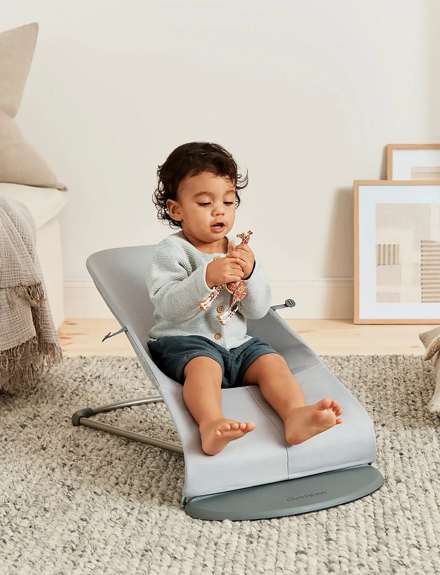 BabyBjörn - BabyBjörn Bouncer Bliss, 3D Jersey, Light grey - transats - light grey - 3