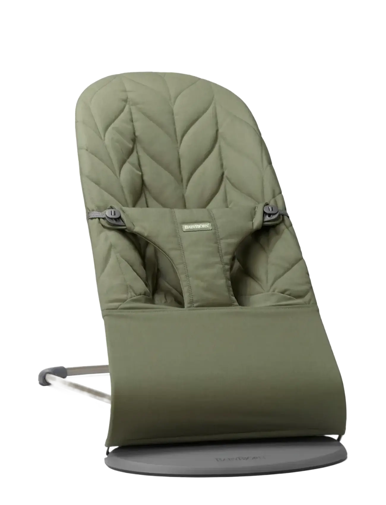 BabyBjörn BabyBjörn Bouncer Bliss, Woven, Petal Quilt, Dark Green - Baby products - DARK GREEN / khaki/green