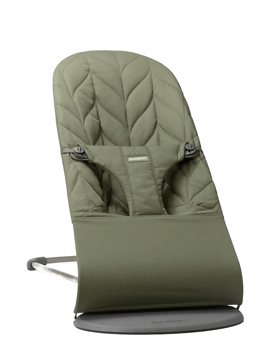 BabyBjörn - BabyBjörn Bouncer Bliss, Woven, Petal Quilt, Dark Green - transats - dark green - 1
