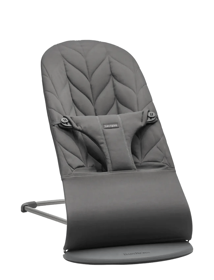 BabyBjörn - BabyBjörn Bouncer Bliss, Woven, Petal Quilt, Anthracite - transats - anthracite - 1