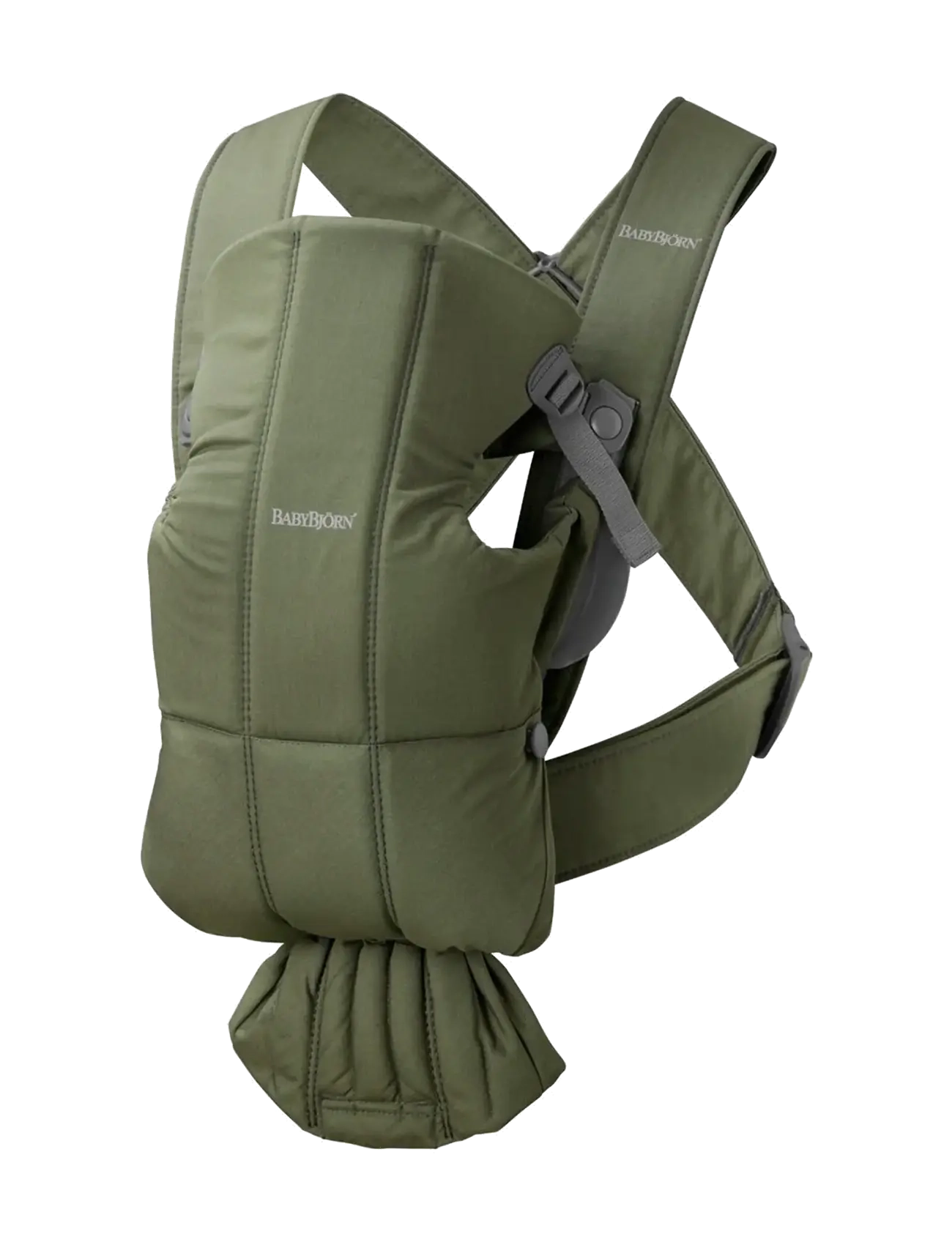 BabyBjörn BabyBjörn Baby Carrier Mini, Woven, Dark Green - Baby products - DARK GREEN / green