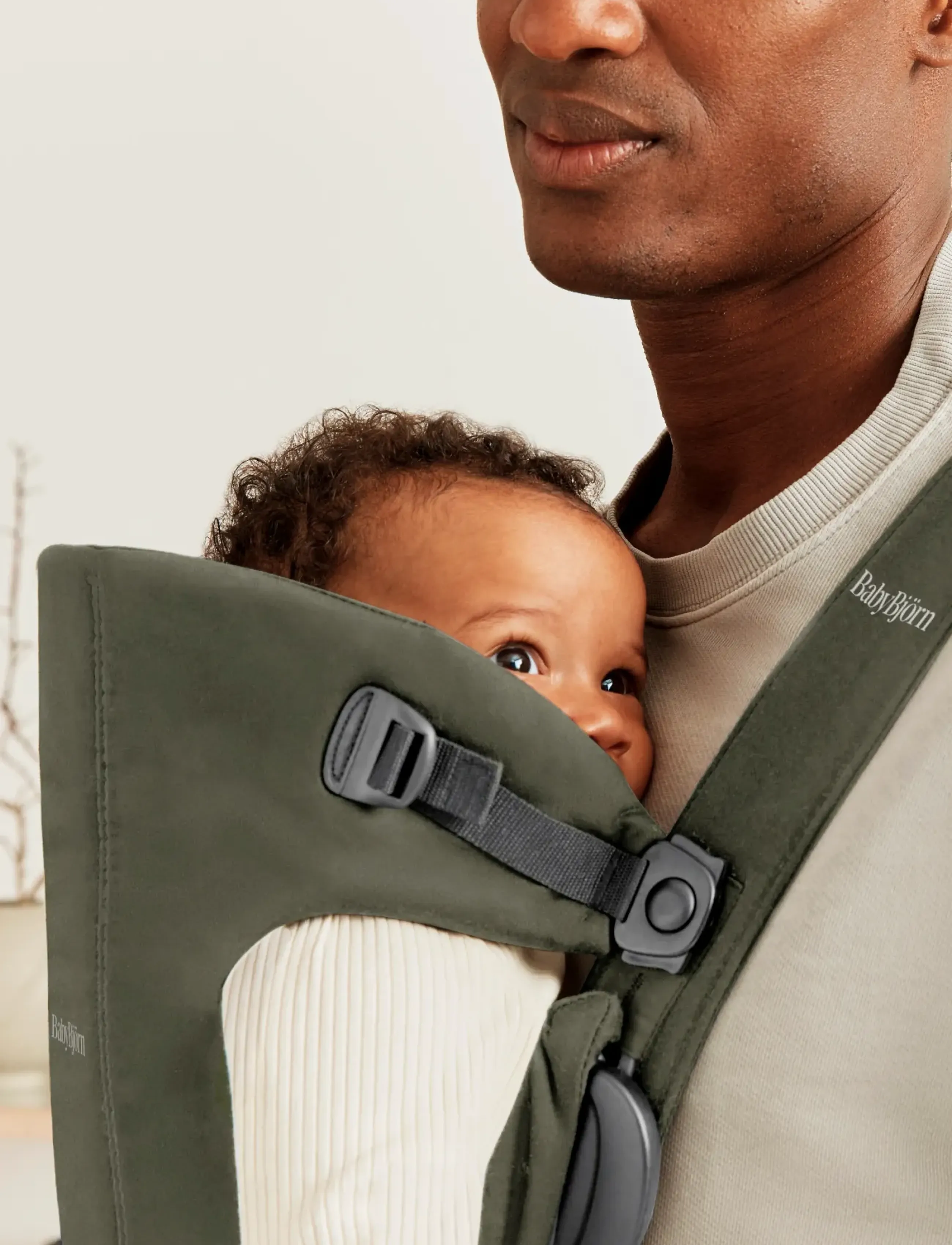 BabyBjörn - BabyBjörn Baby Carrier Mini, Woven, Dark Green - nešioklės - dark green - 4