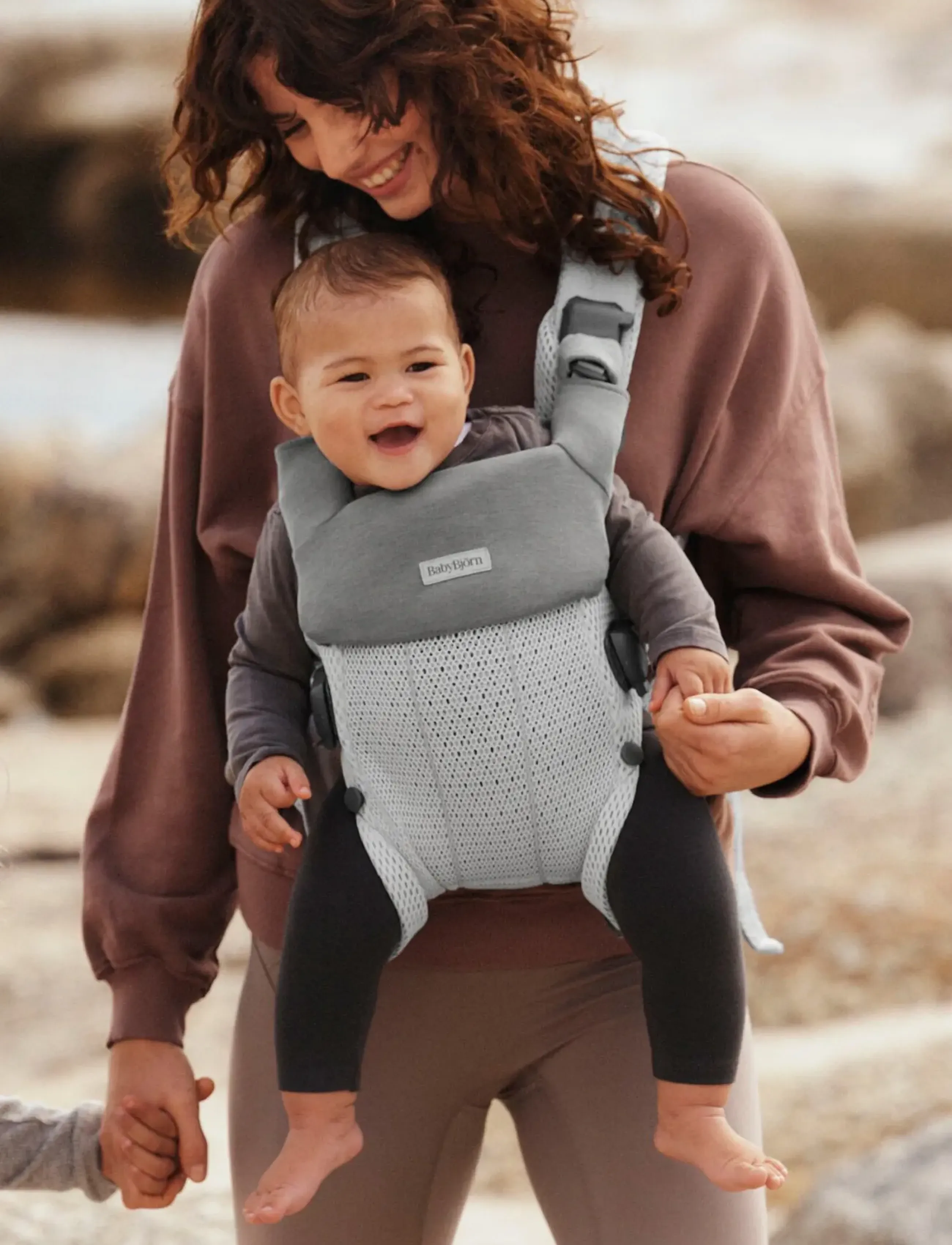BabyBjörn - BabyBjörn Bib for Baby Carrier Harmony, Jersey, Light Grey - porte-bébé - light grey - 5