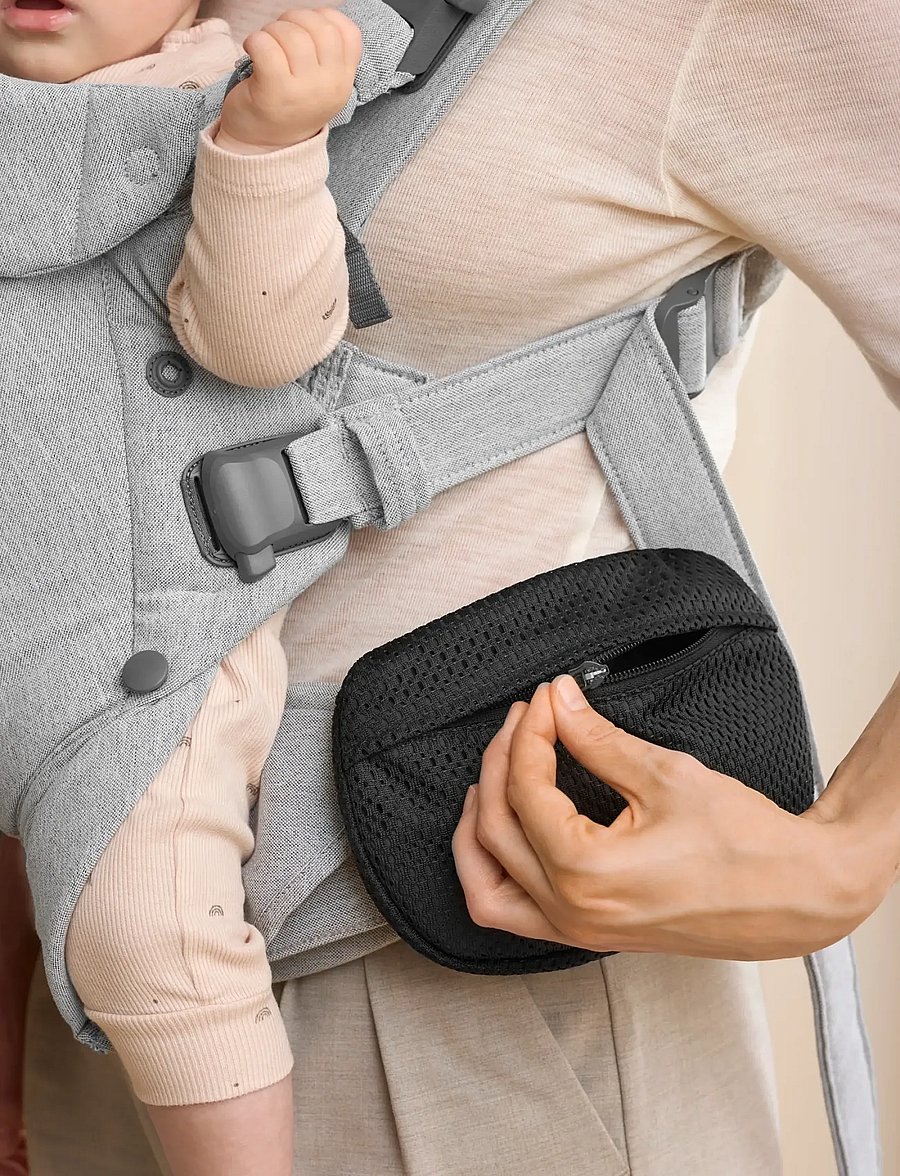 BabyBjörn - BabyBjörn Pocket Pouch for Baby Carrier, Mesh, Black - babytragen & tragetücher - black - 5