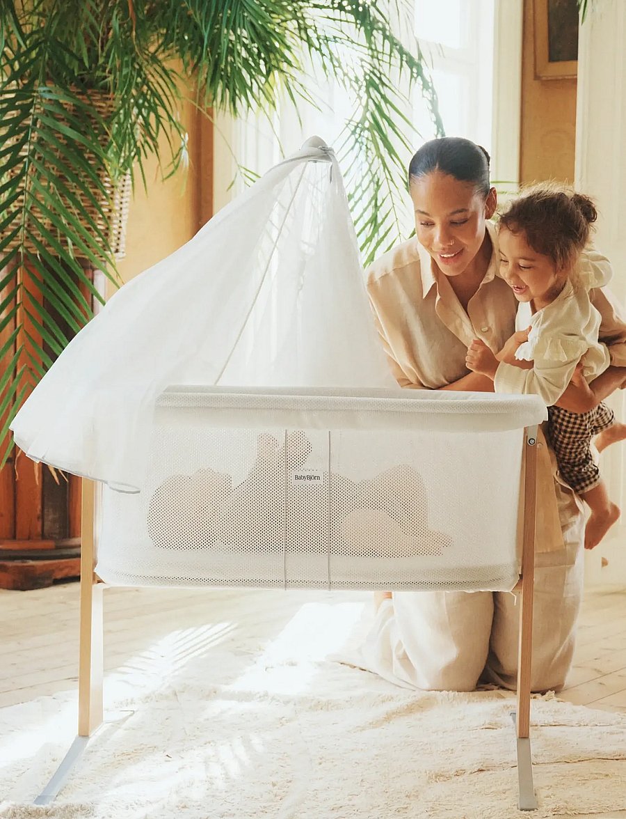 BabyBjörn - BabyBjörn Canopy for Cradle, White - sengehimmel - white - 1
