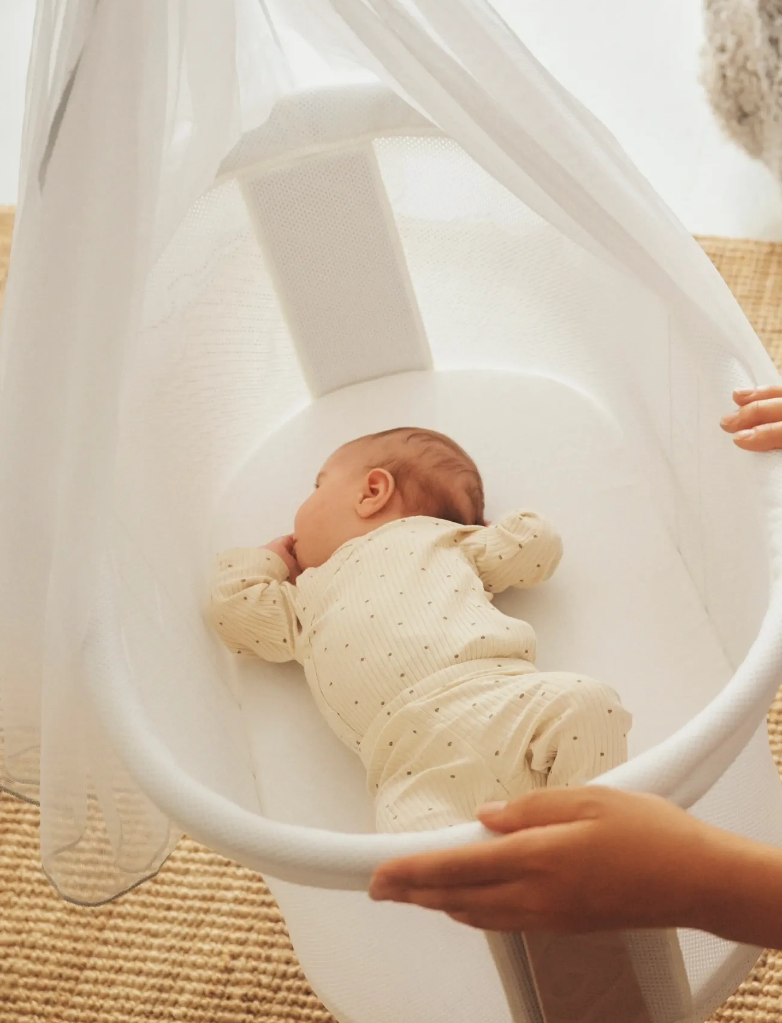 BabyBjörn - BabyBjörn Canopy for Cradle, White - sengehimmel - white - 2