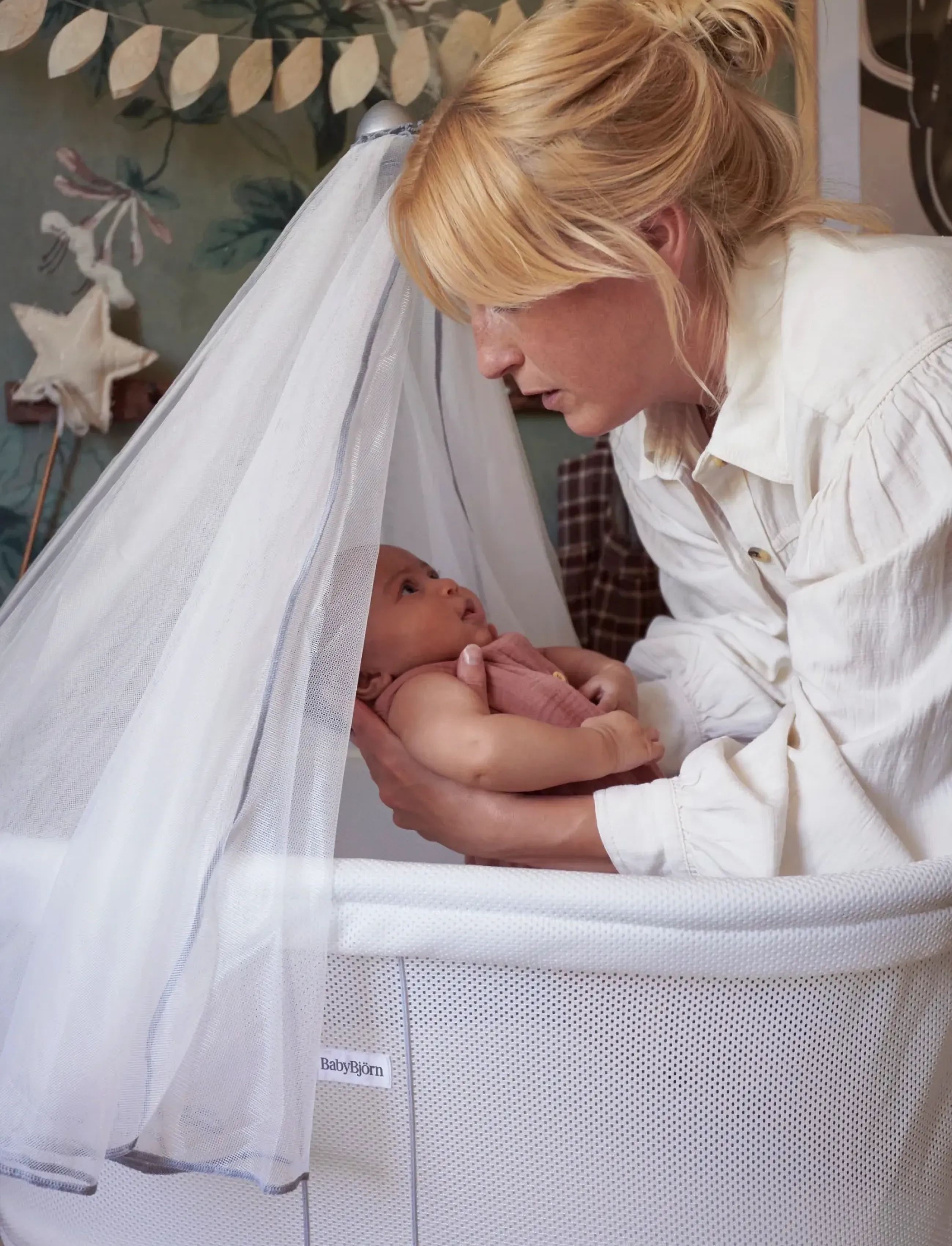 BabyBjörn - BabyBjörn Canopy for Cradle, White - sengehimmel - white - 5