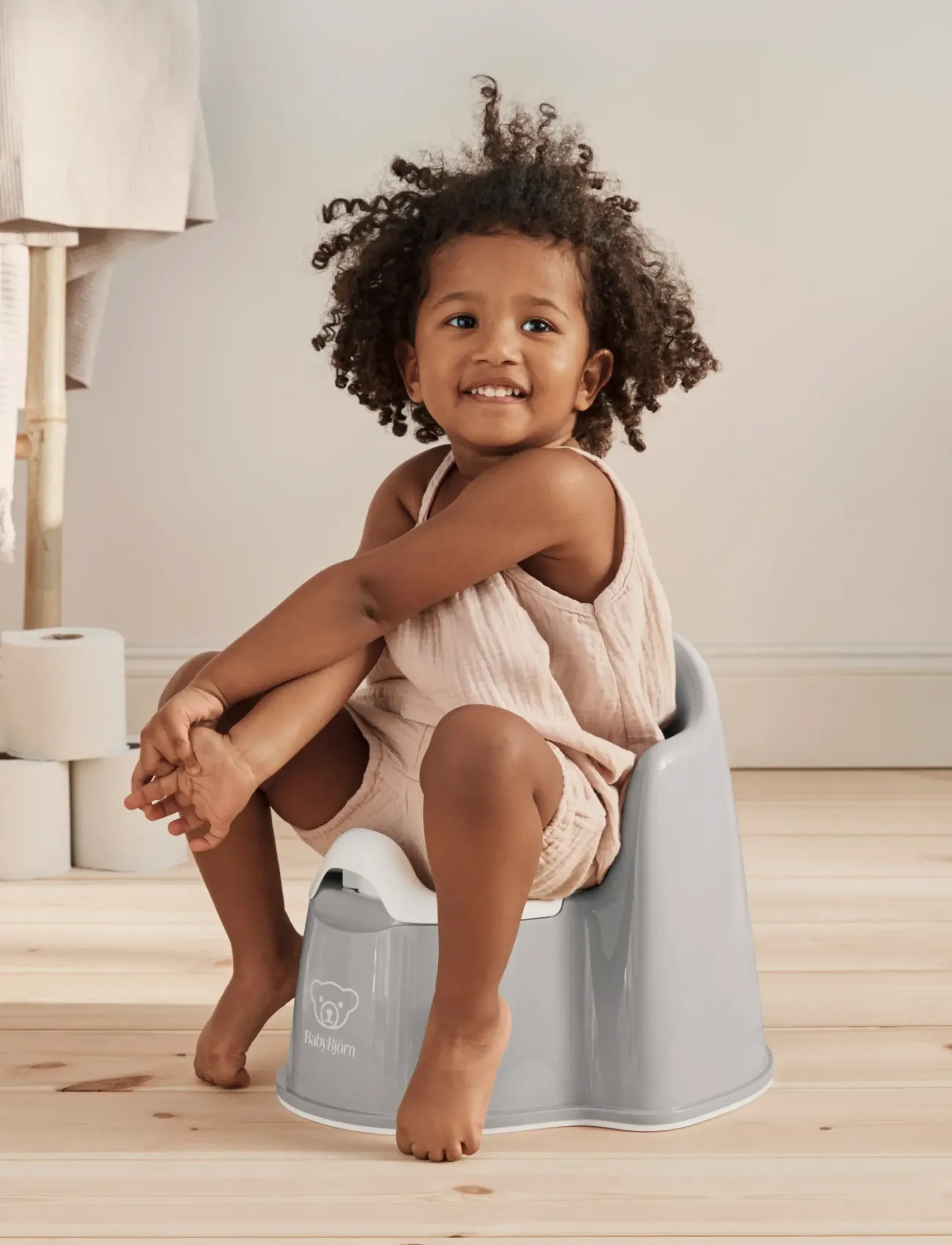 BabyBjörn Potty Chair, Grey/White, One Size, Bath Time, Grau - Potties, Kinder