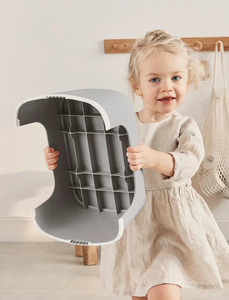 BabyBjörn - BabyBjörn Step Stool, Grey/White - skammel - grey/white - 4