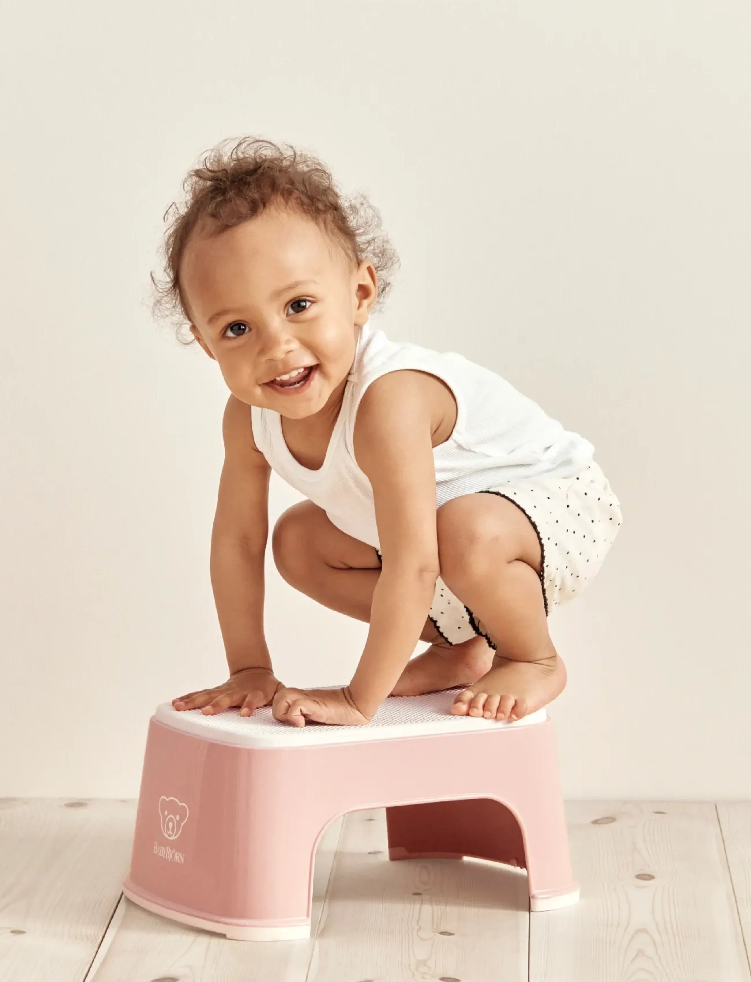 BabyBjörn - BabyBjörn Step Stool, Powder pink/White - escabeau - powder pink/white - 5