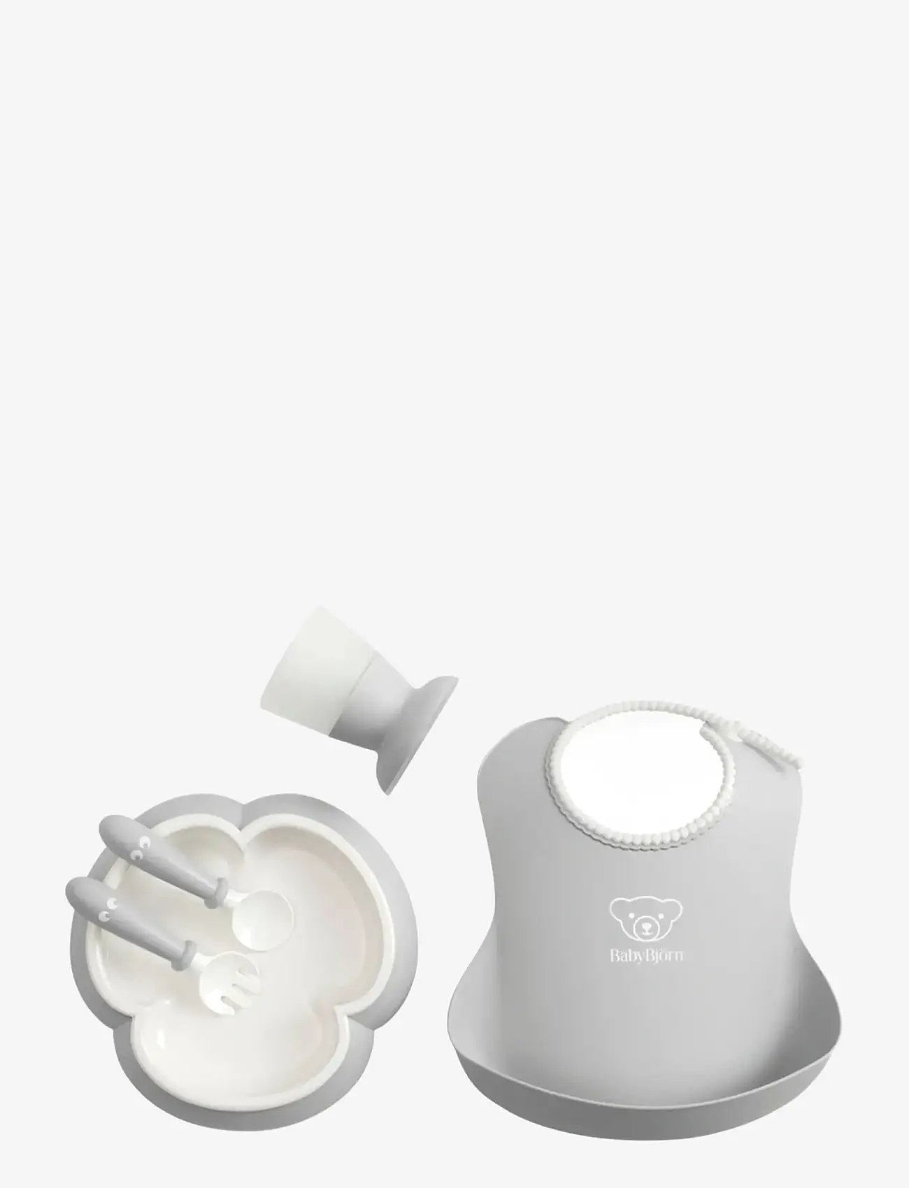 BabyBjörn - BabyBjörn Baby Dinner Set, Grey - vaisselle - grey - 1