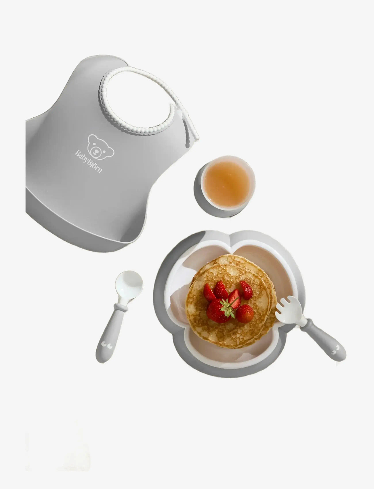BabyBjörn - BabyBjörn Baby Dinner Set, Grey - vaisselle - grey - 2