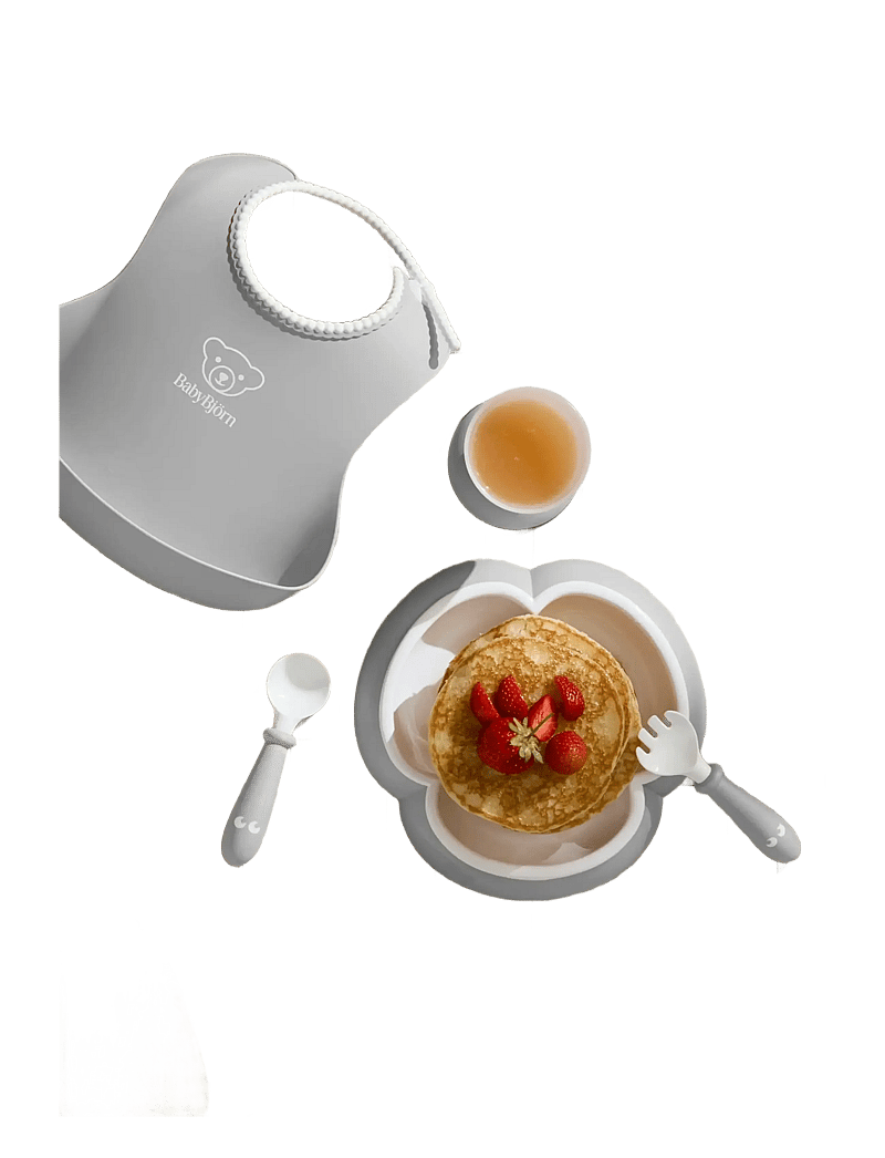 BabyBjörn - BabyBjörn Baby Dinner Set, Grey - vaisselle - grey - 2