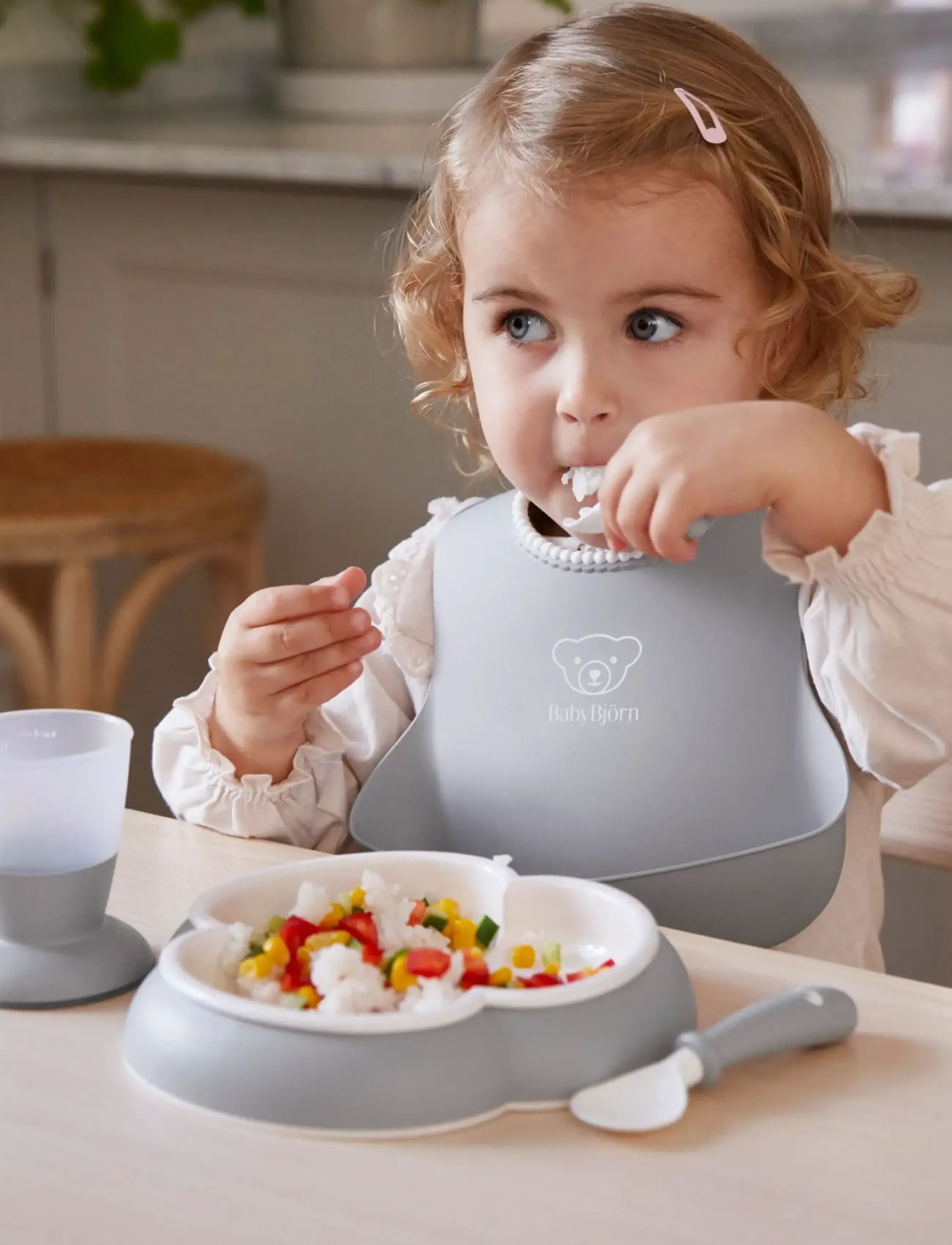 BabyBjörn - BabyBjörn Baby Dinner Set, Grey - essgeschirr - grey - 3