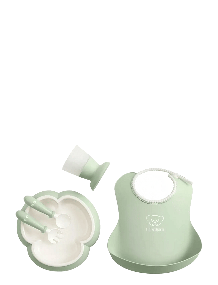BabyBjörn - BabyBjörn Baby Dinner Set, Powder Green - vaisselle - powder green - 1