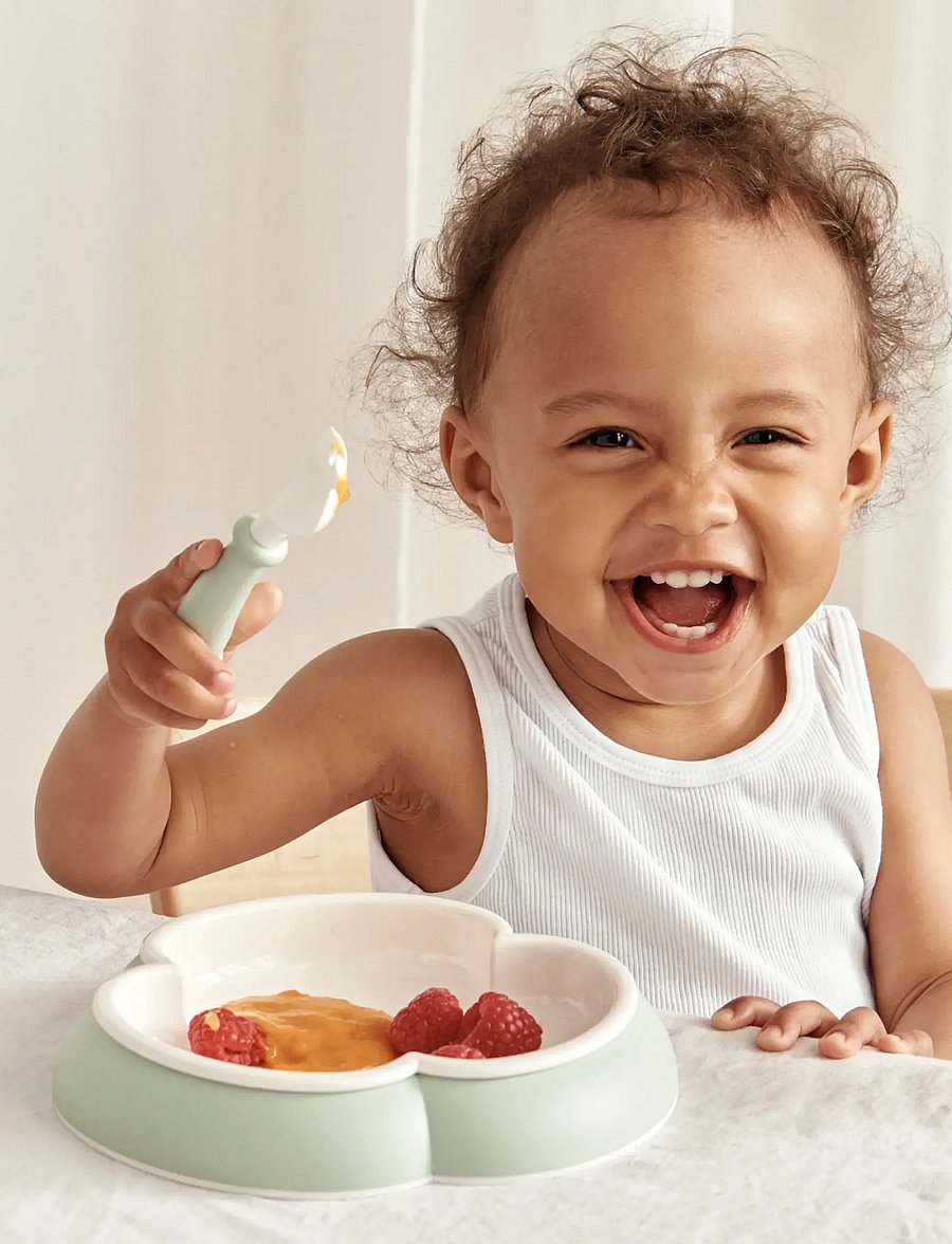BabyBjörn - BabyBjörn Baby Dinner Set, Powder Green - vaisselle - powder green - 4