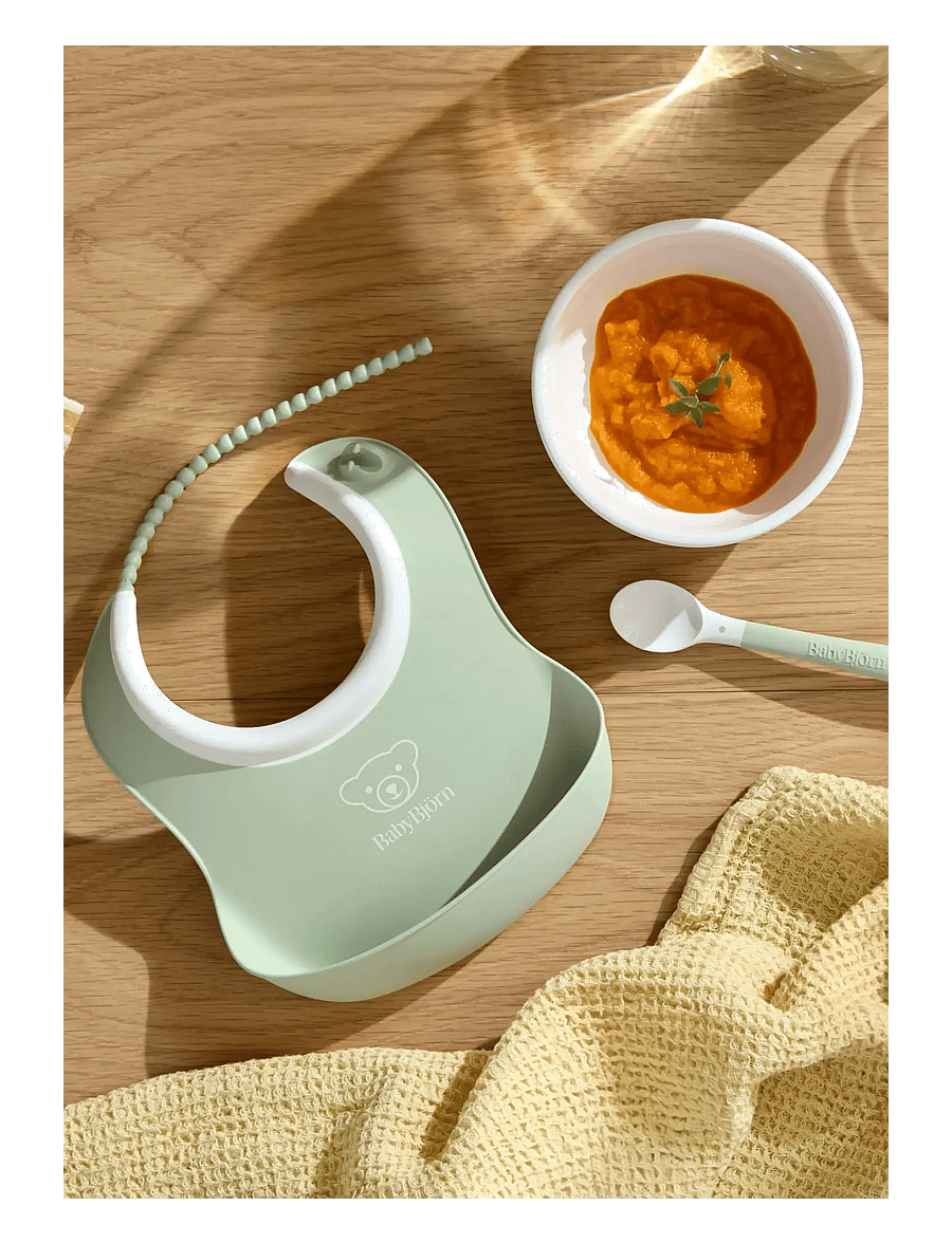 BabyBjörn - BabyBjörn Baby Feeding Set, 3pcs, Powder Green - vaisselle - powder green - 2