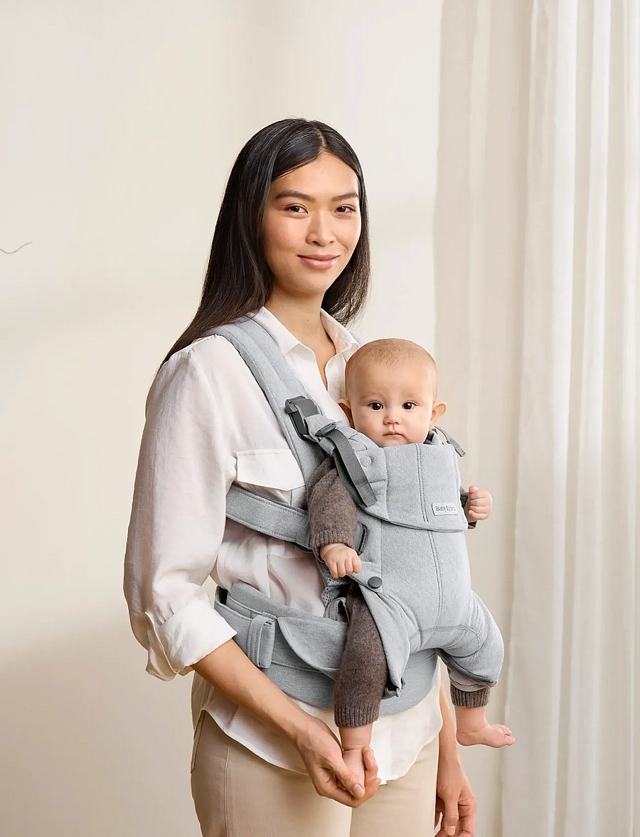 BabyBjörn - BabyBjörn Baby Carrier Harmony, Woven mélange, Light grey - porte-bébé - light grey - 1