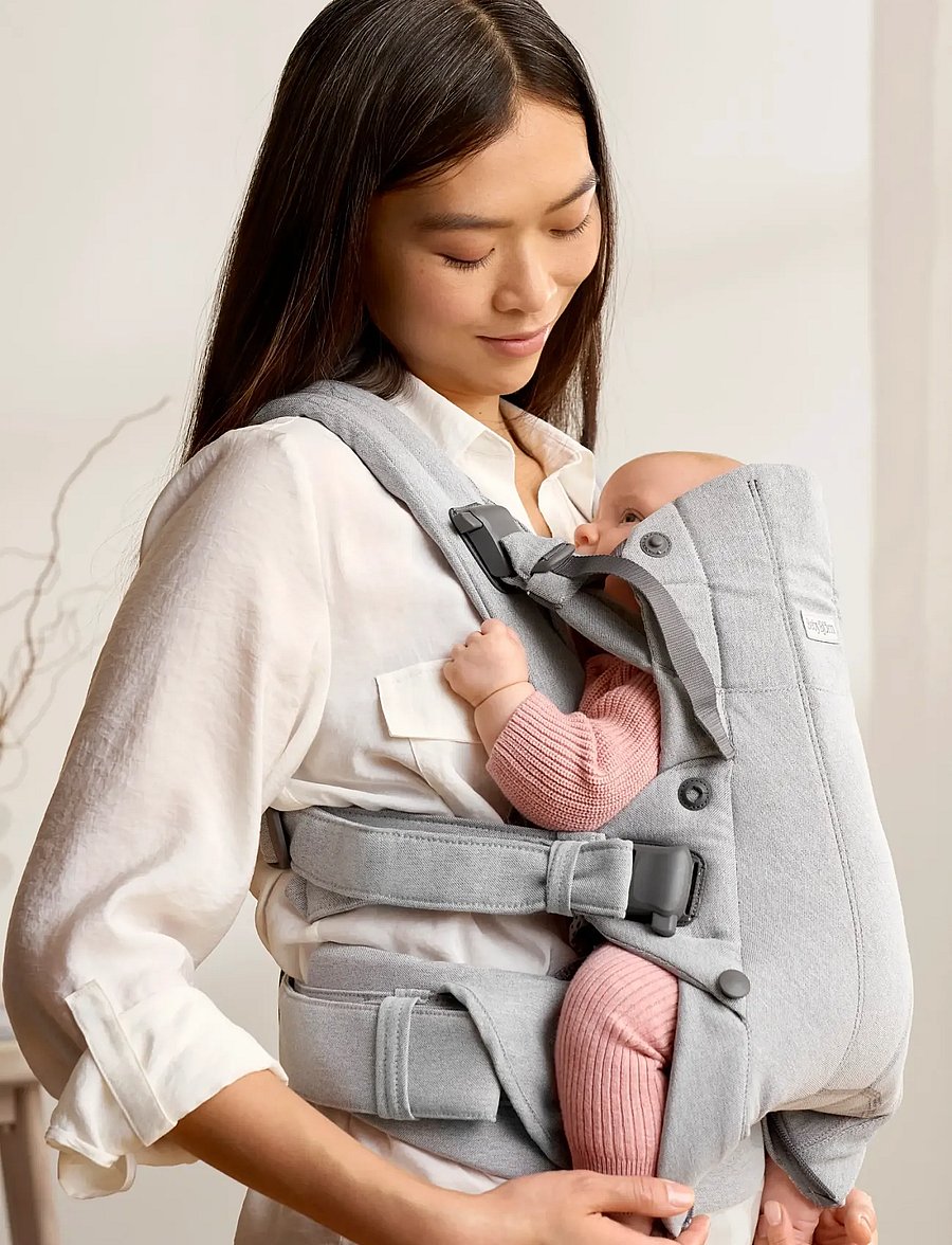 BabyBjörn - BabyBjörn Baby Carrier Harmony, Woven mélange, Light grey - porte-bébé - light grey - 2