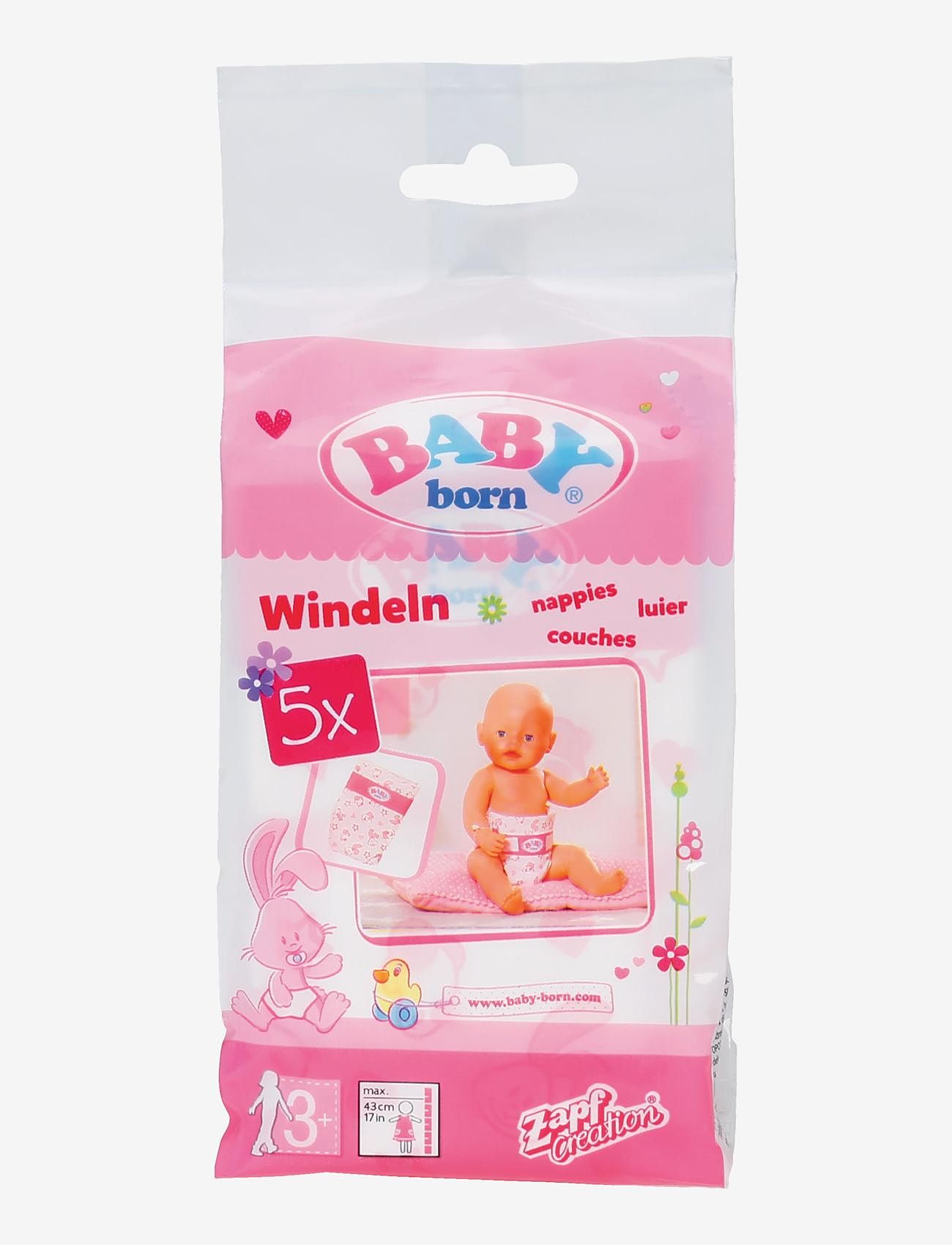 BABY born - BABY born Nappies 5 pack - laveste priser - white - 1