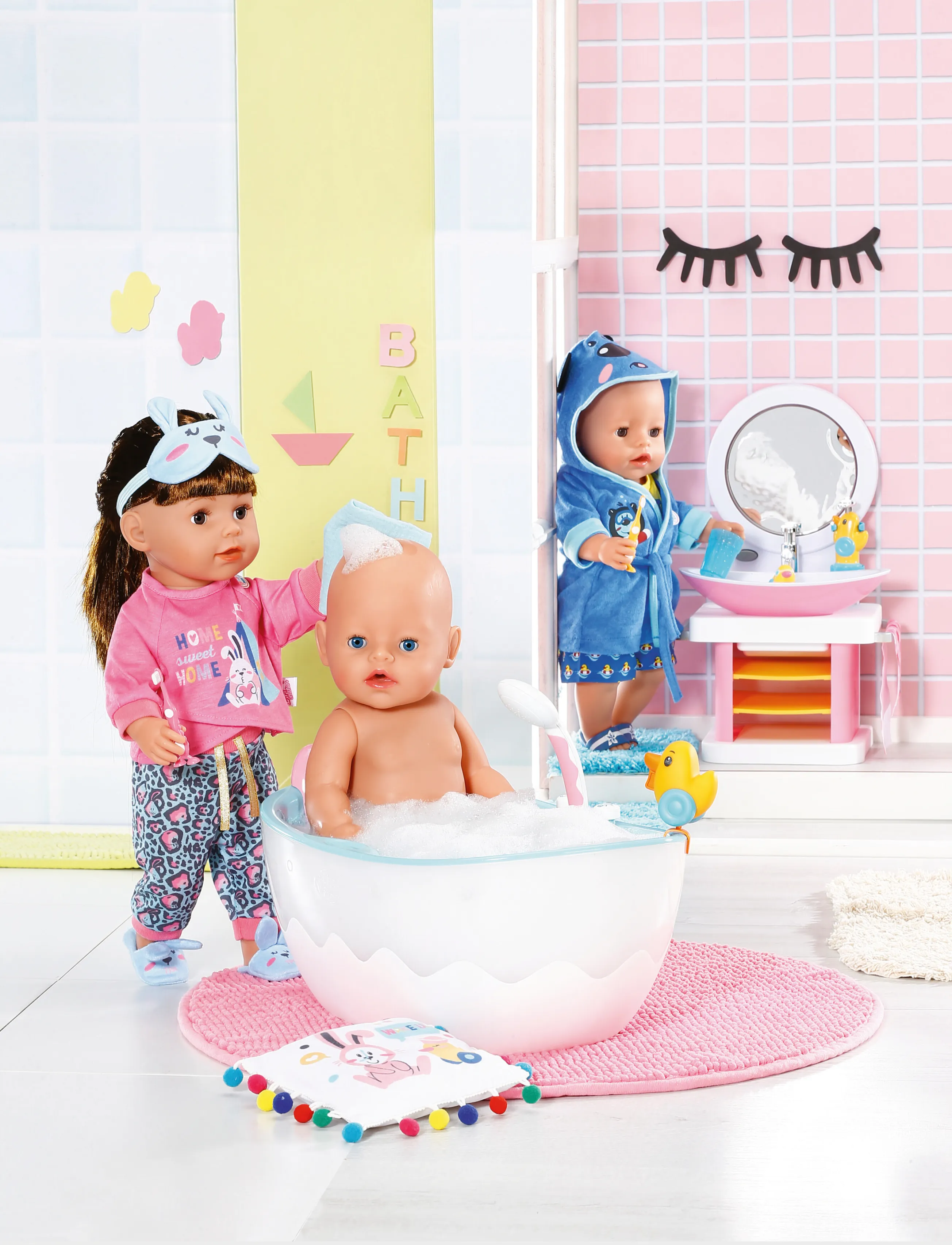 BABY born Baby Born Bathtub, One Size, Multi/patterned, Dukker Og Tilbehør > Dukker Accessories, Børn