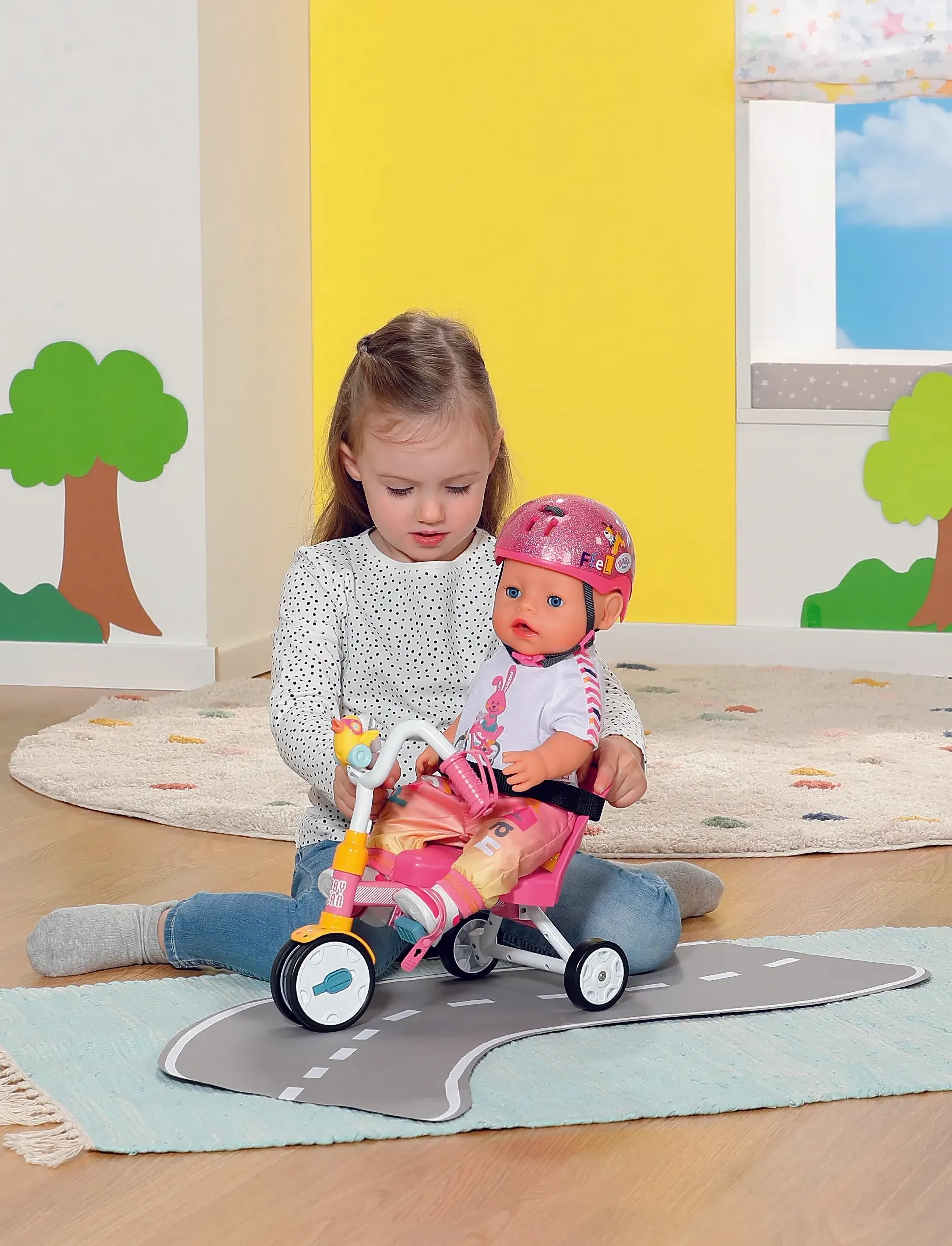 BABY born Baby Born Trike, One Size, Pink, Dukker Og Tilbehør > Dukker Accessories, Børn