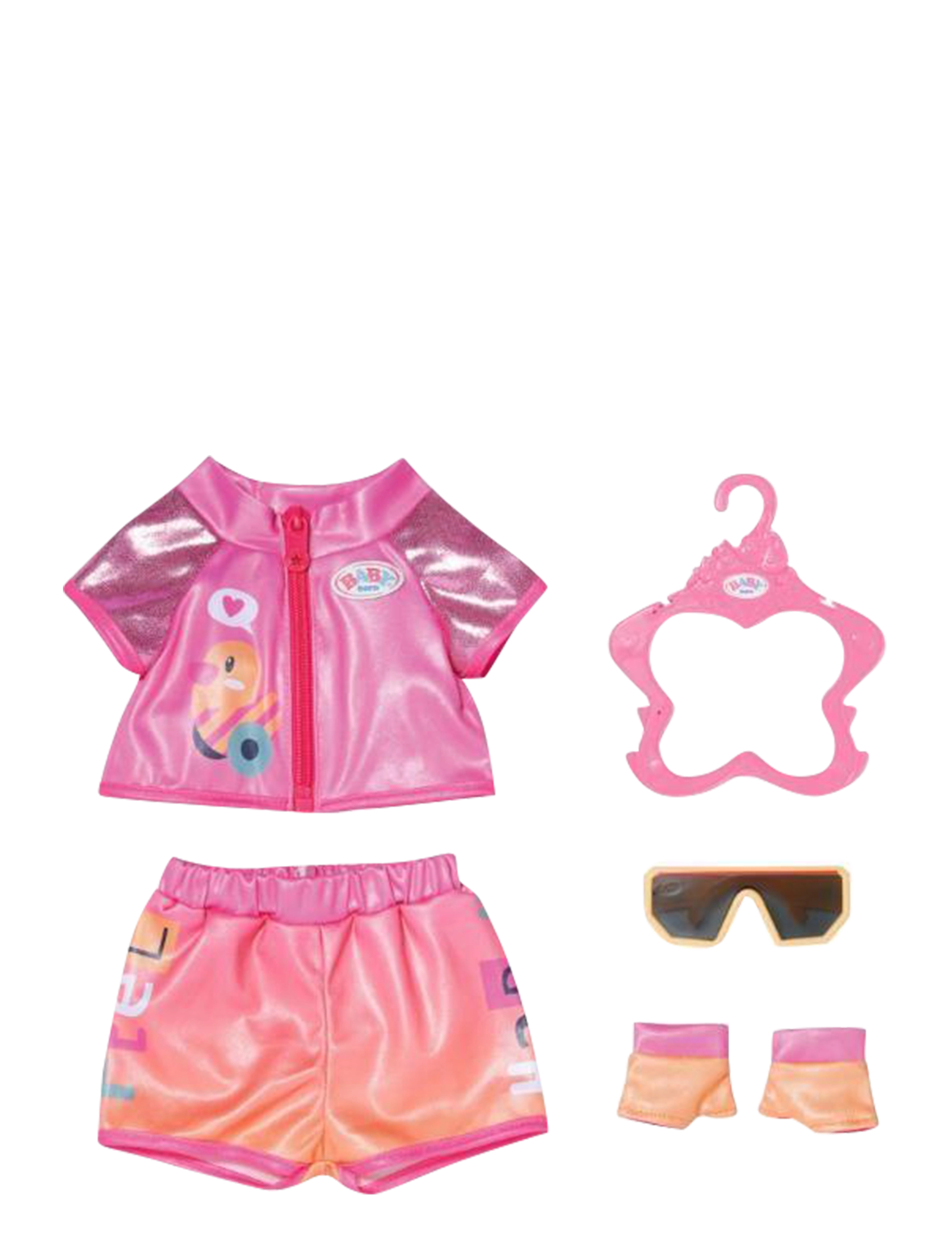 BABY born Bike Outfit 43Cm, Børn, Doll Clothes, Multi/mønstret, Str: ONE SIZE