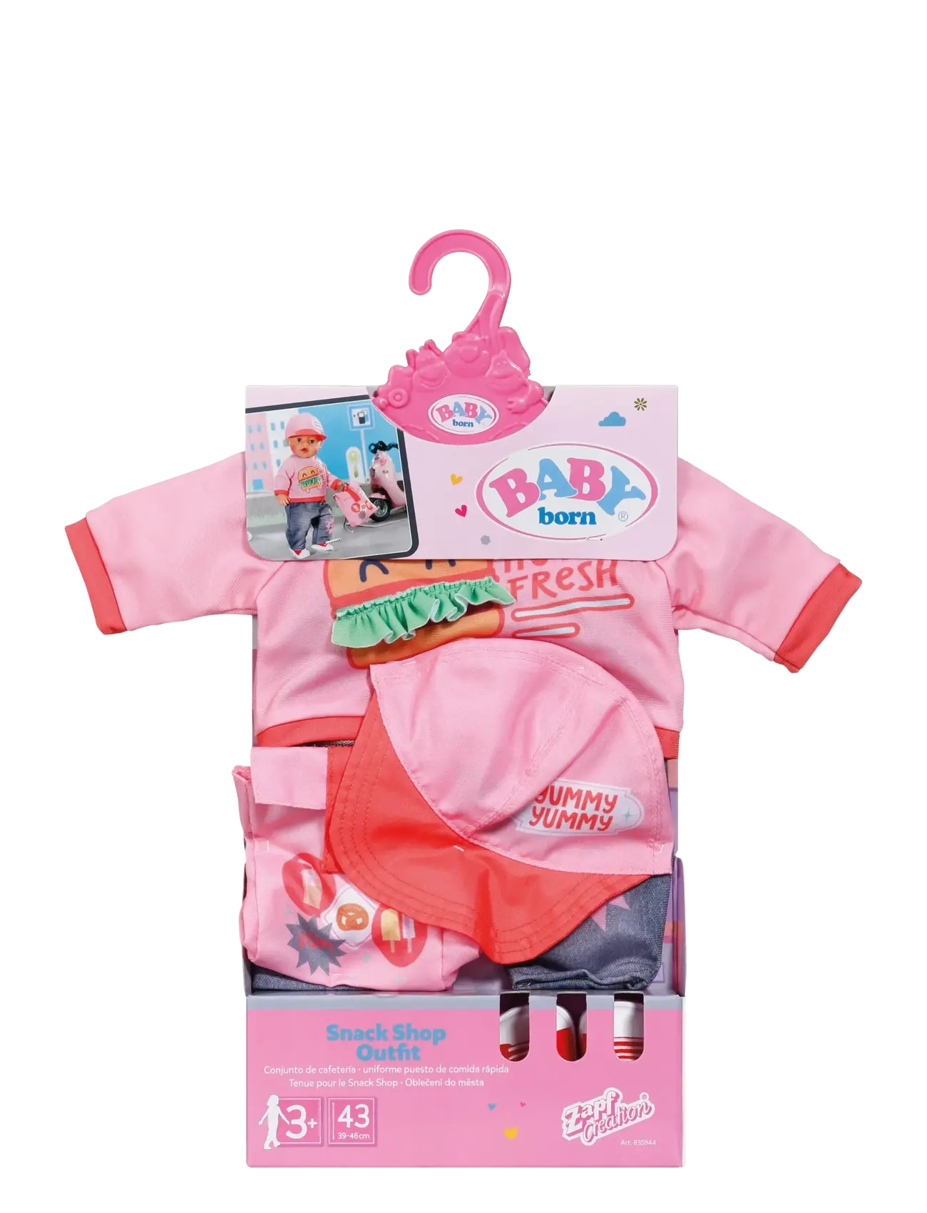BABY born - BABY born City Outfit 43cm - dukketilbehør - multicolor - 2
