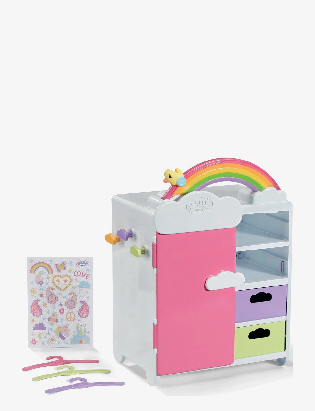 BABY born Baby Born Rainbow Wardrobe, One Size, Multi/patterned, Dukker Og Tilbehør > Dukker Accessories, Børn