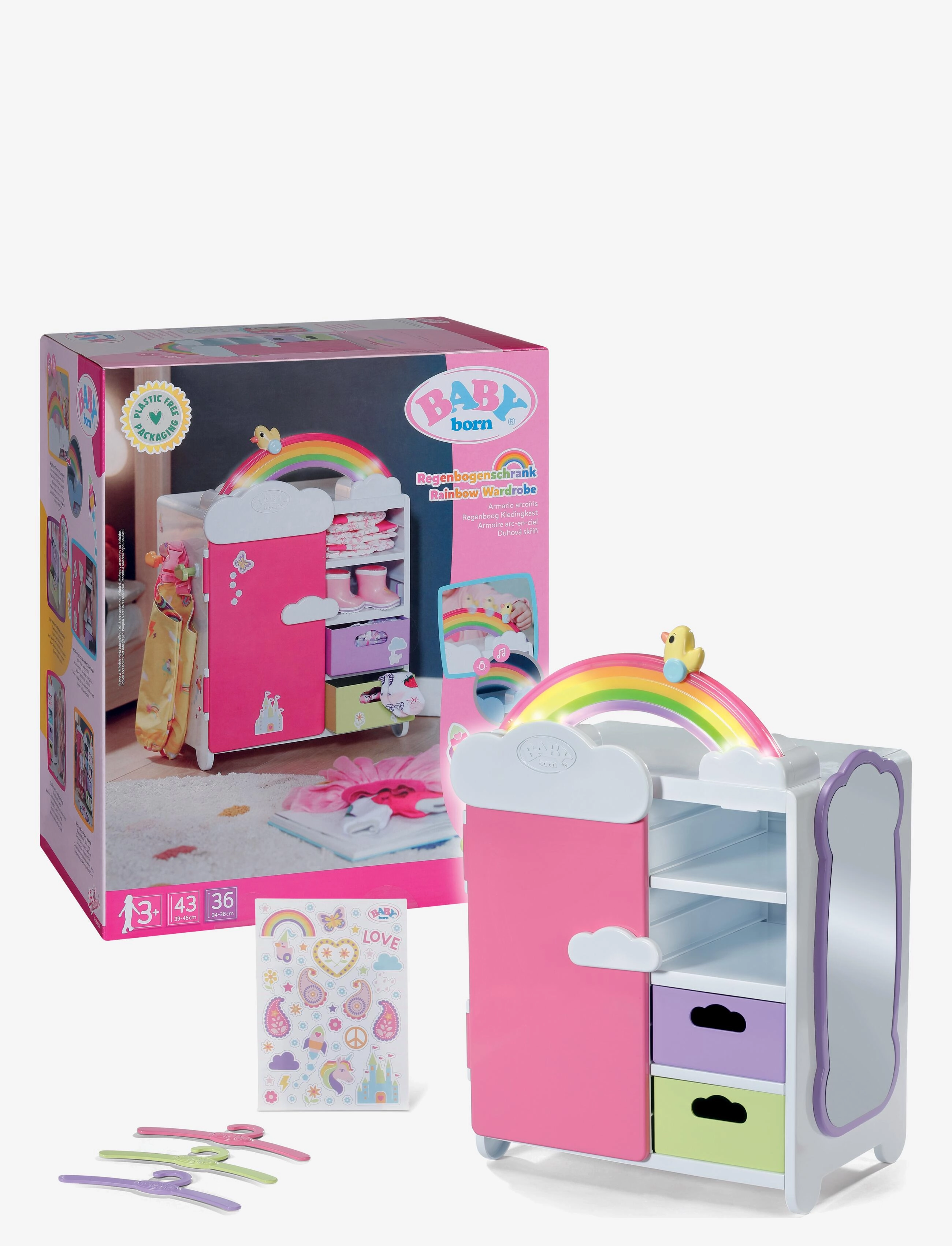 BABY born - BABY born Rainbow Wardrobe - dukketilbehør - multicolor - 1