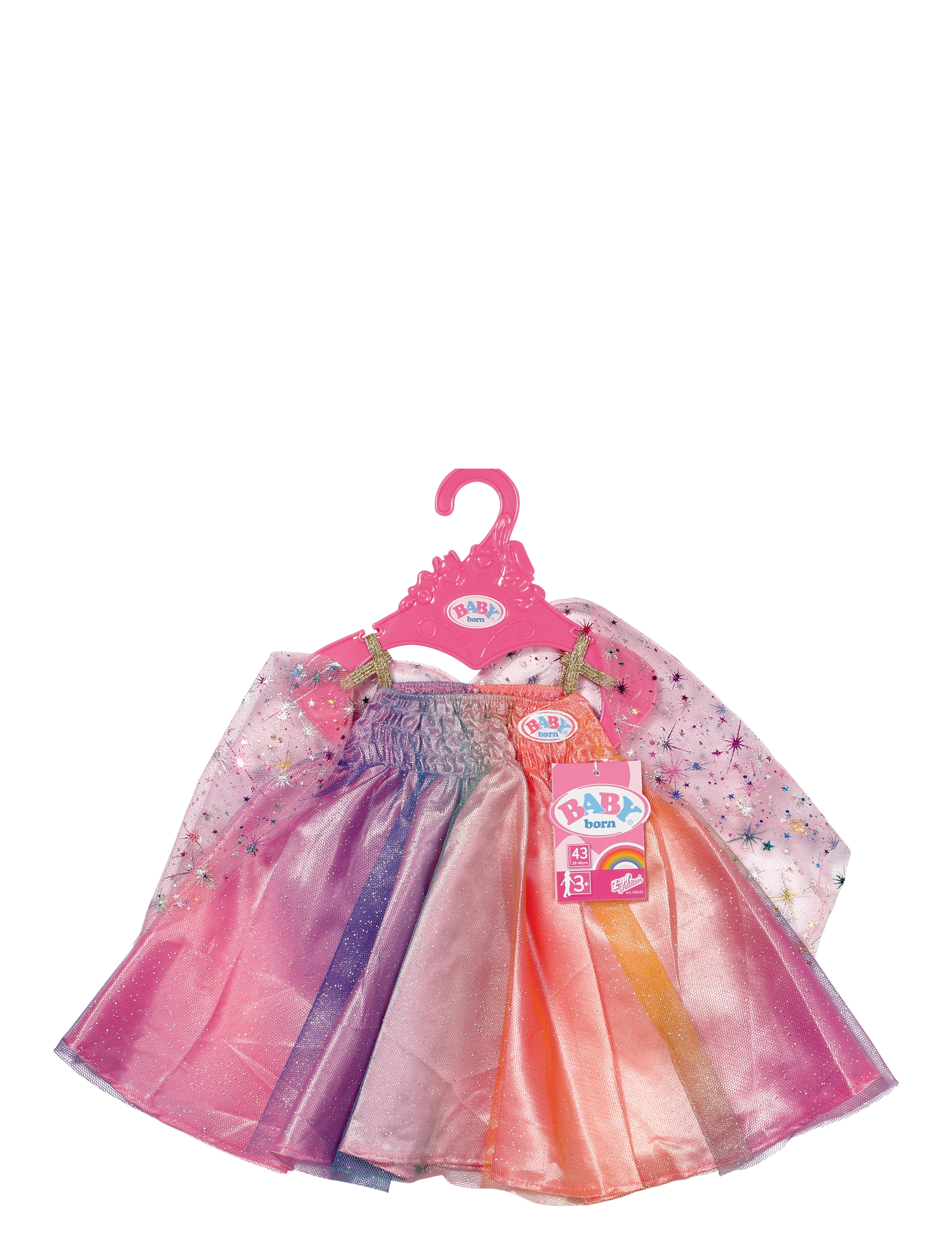 BABY born - BABY born Rainbow Dress 43cm - dukketøj - multicolor - 1