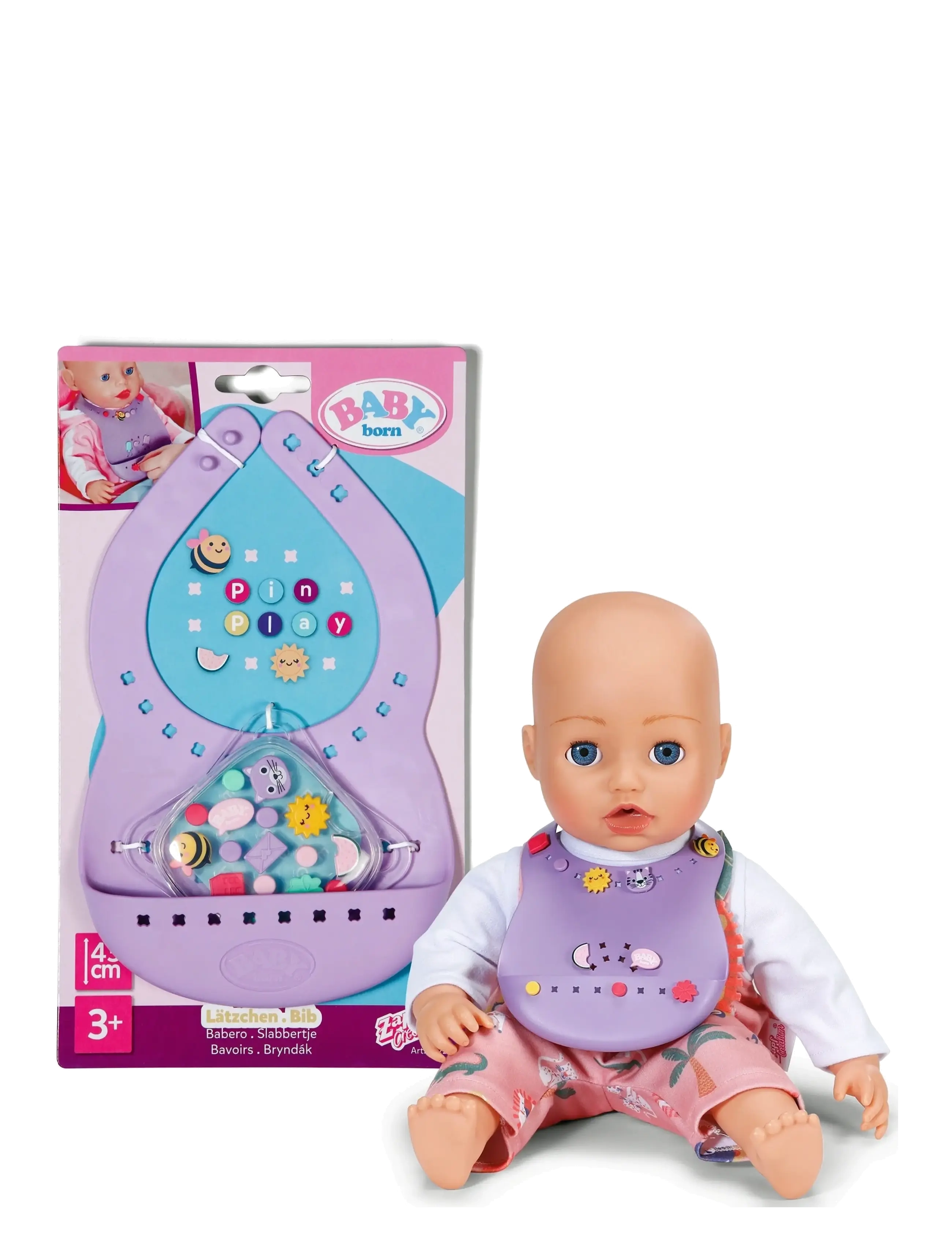 BABY born BABY born Bib Pinplay - Dukker & Tilbehør - MULTICOLOR / purple