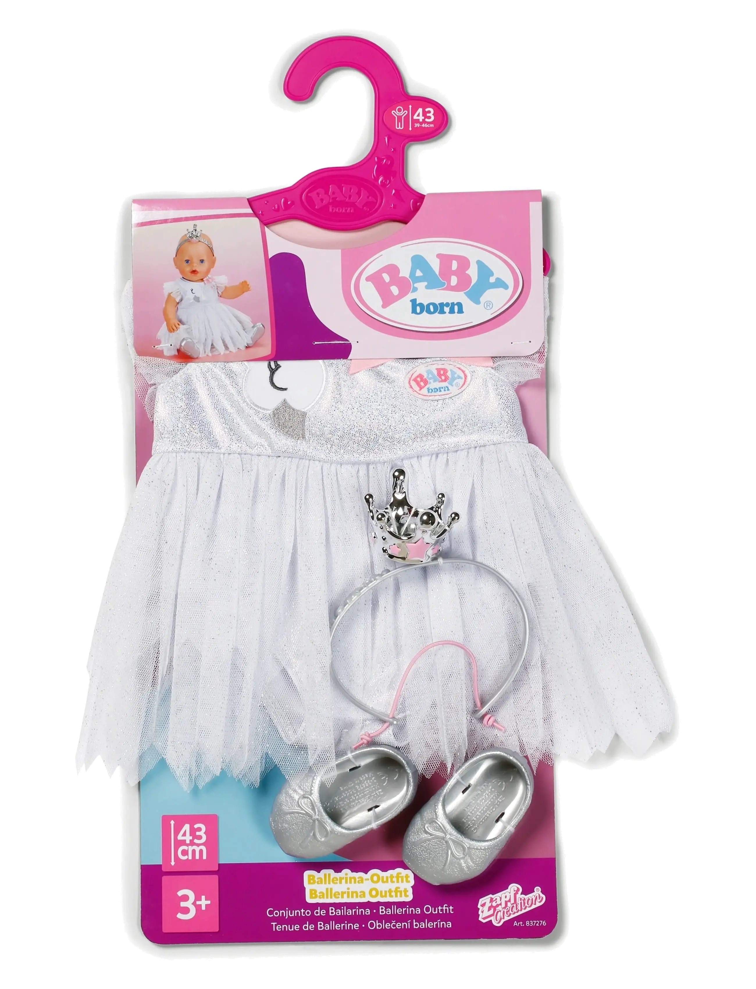 BABY born - BABY born Ballerina Outfit 43cm - dukketilbehør - multicolor - 1