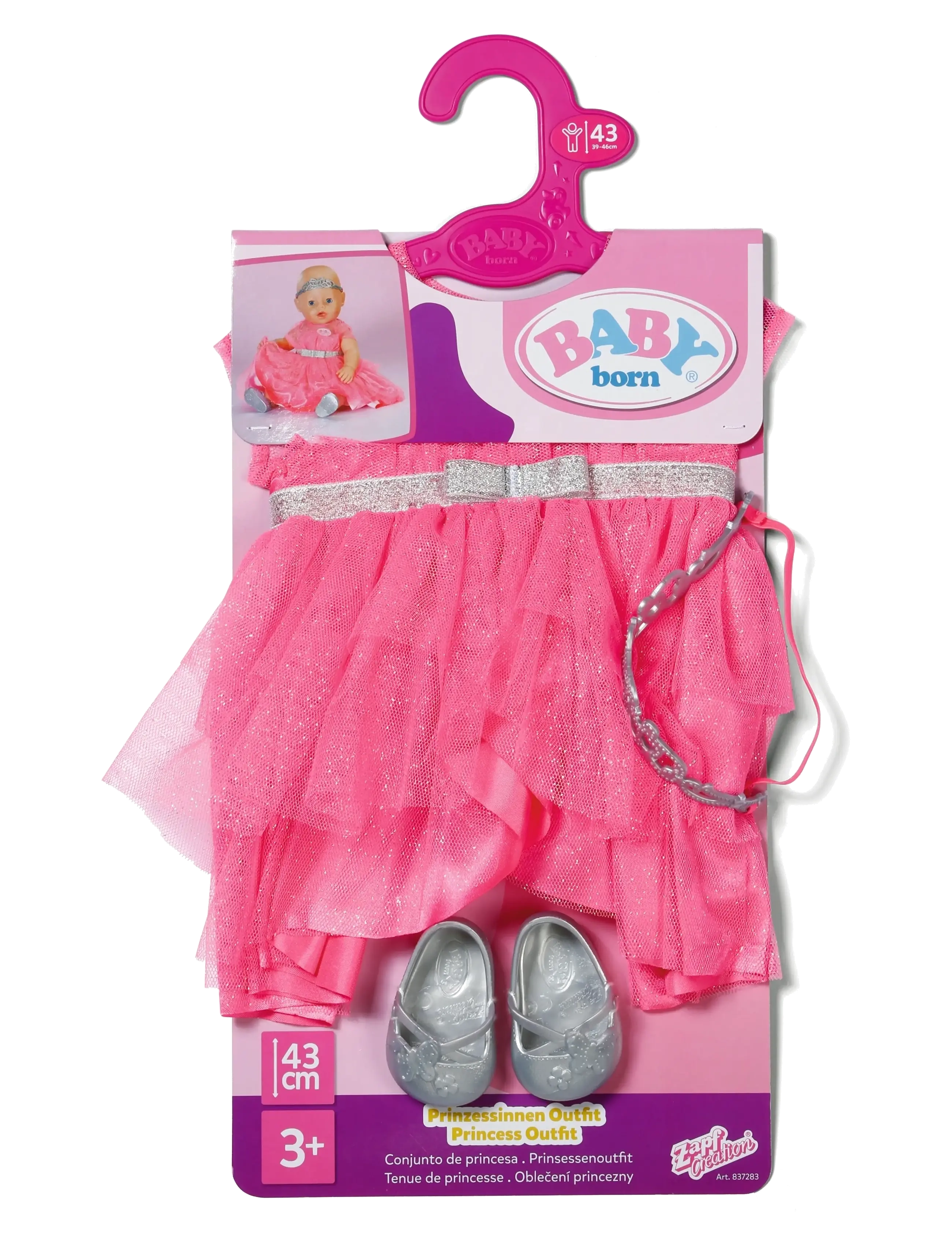 BABY born - BABY born Princess Outfit 43cm - dukketøj - multicolor - 1