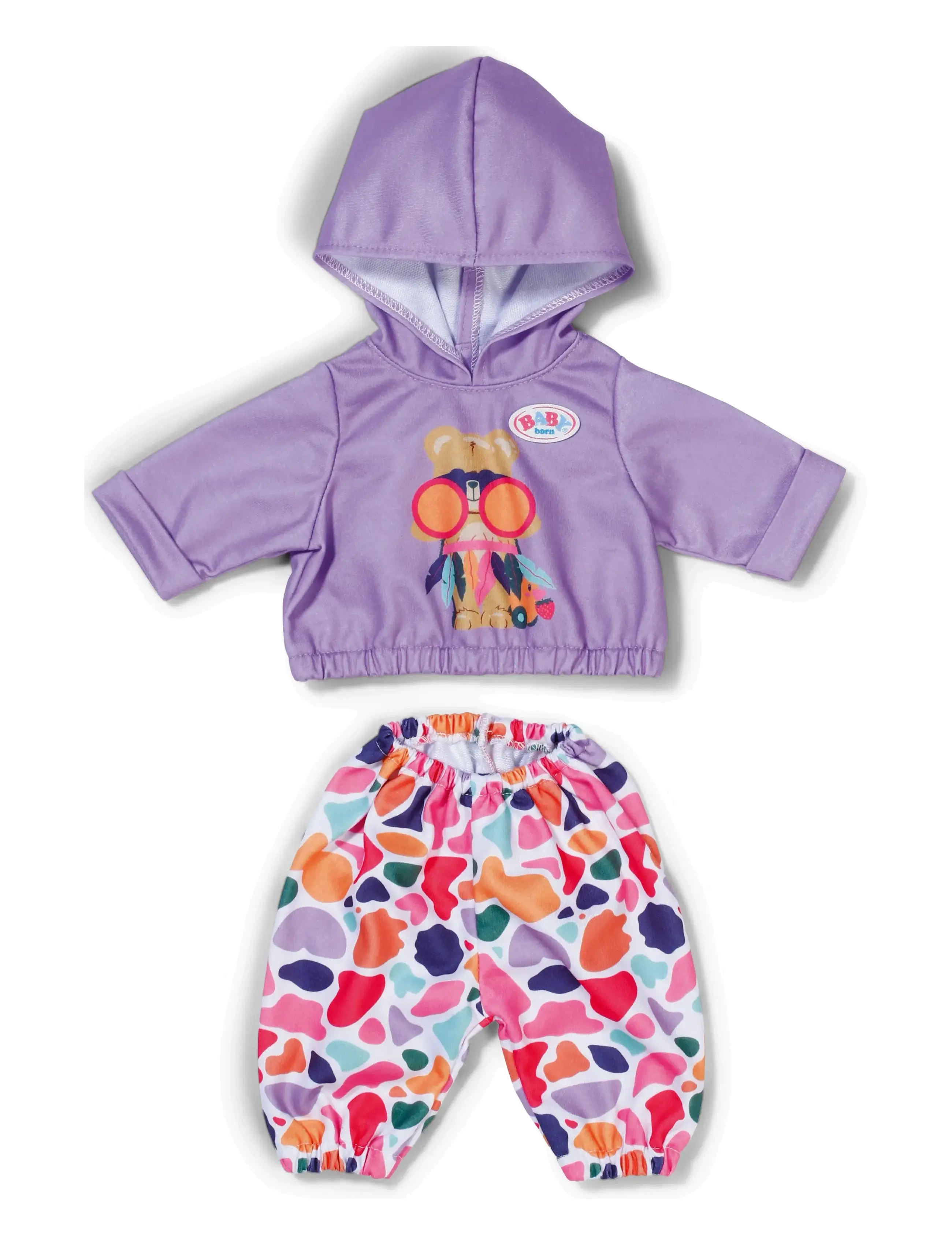 BABY born Hoodie Outfit 43Cm, Børn, Doll Clothes, Lila, Str: 43 CM