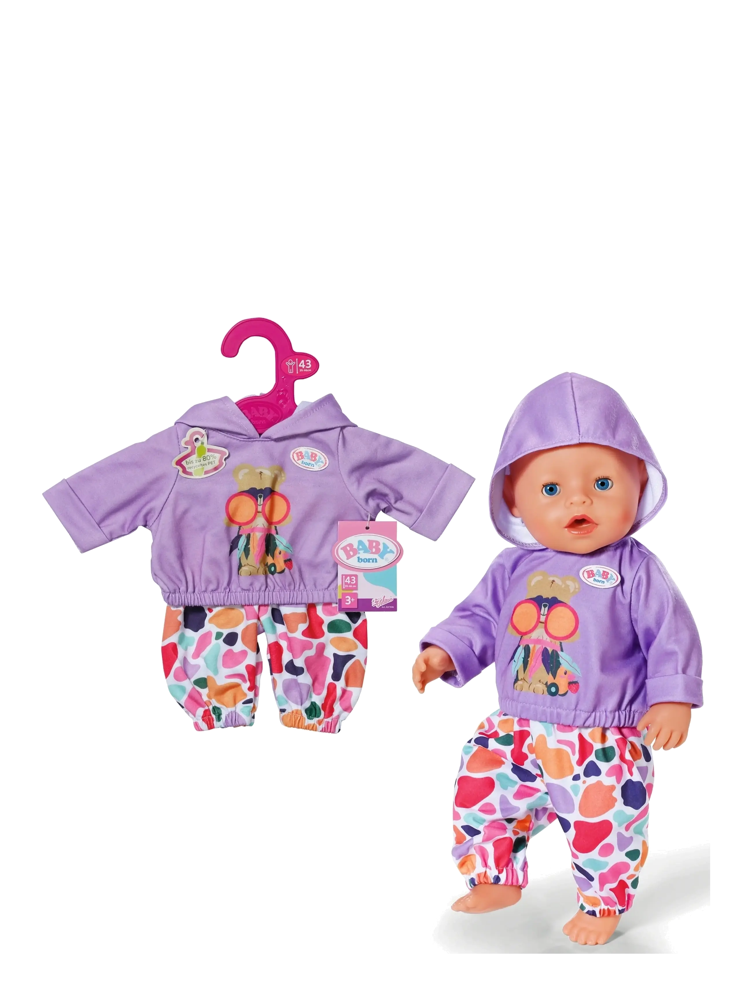 BABY born - BABY born Hoodie Outfit 43cm - dúkkuföt - multicolor - 1