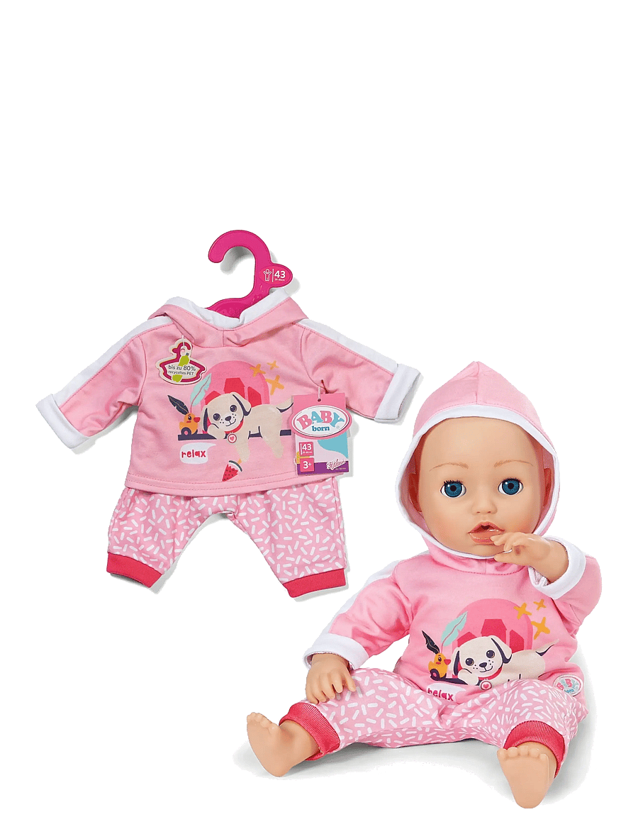 BABY born - BABY born Jogging Suit Pink 43cm - dúkkuföt - multicolor - 1