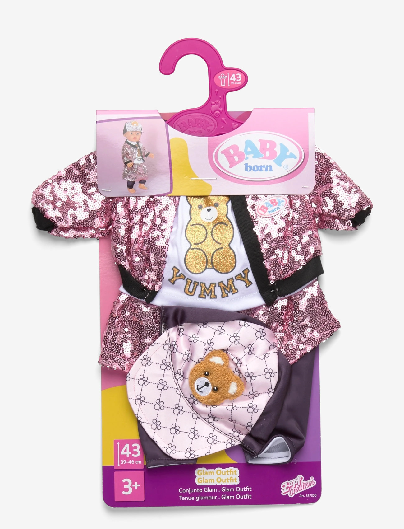 BABY born - BABY born Glam Outfit 43cm - dukketøj - multicolor - 0