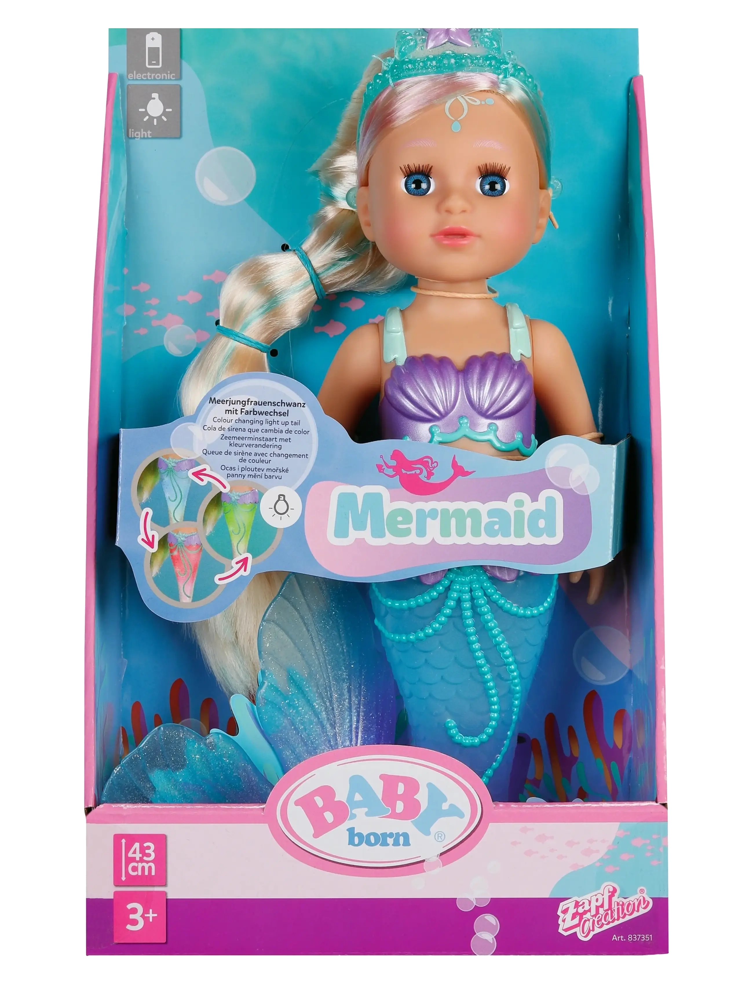 BABY born - BABY born Mermaid 43cm - dockor - multicolor - 2