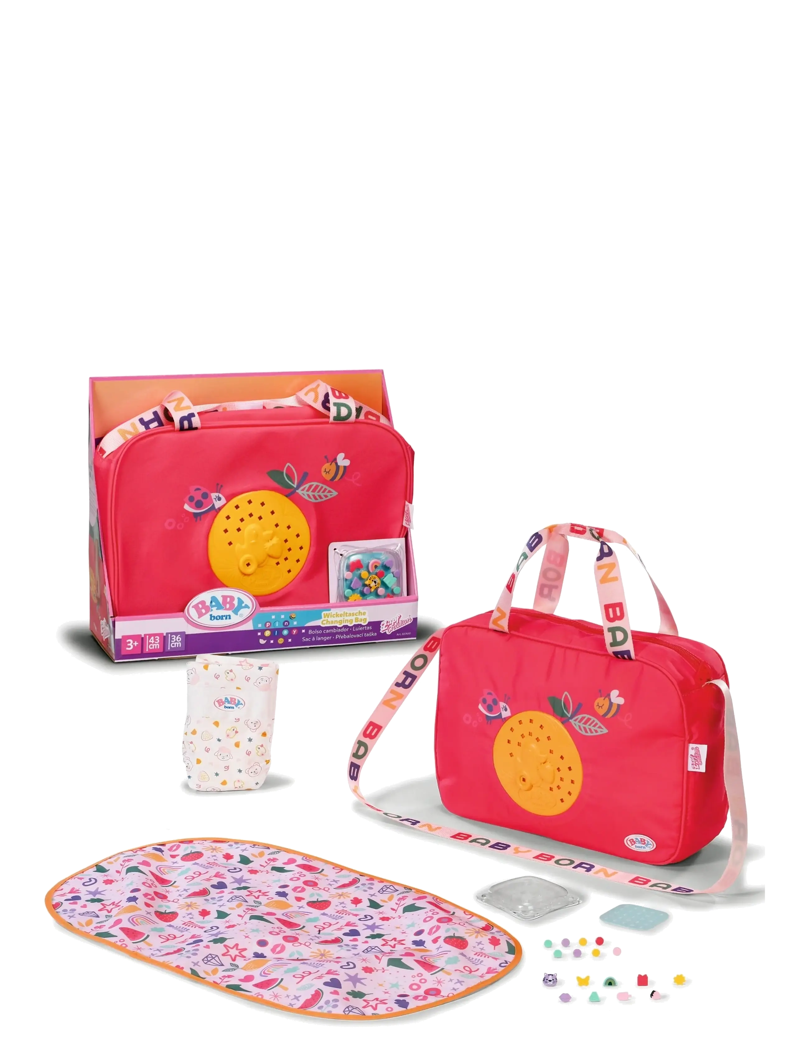 BABY born - BABY born Changing Bag Pinplay - dukketilbehør - multicolor - 2