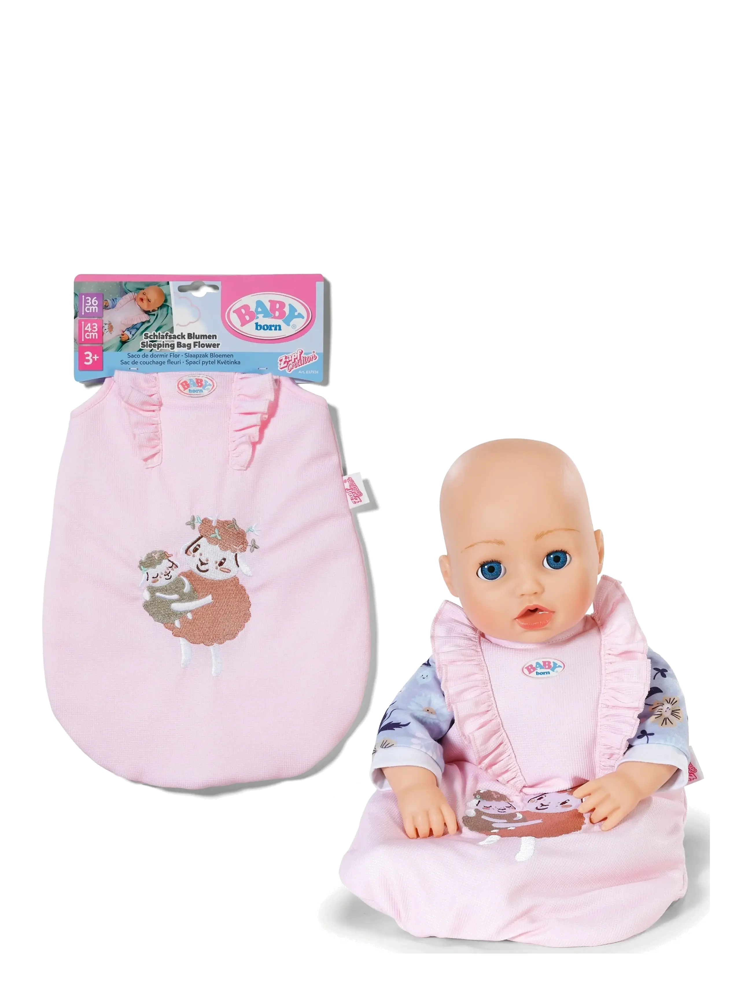 BABY born - BABY born Sleeping Bag Flower - dukketilbehør - multicolor - 2