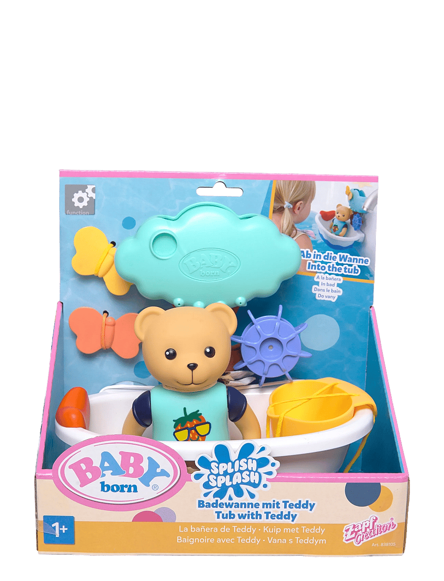 BABY born - BABY born Splish Splash Tub with Teddy - baðtími - multicolor - 0