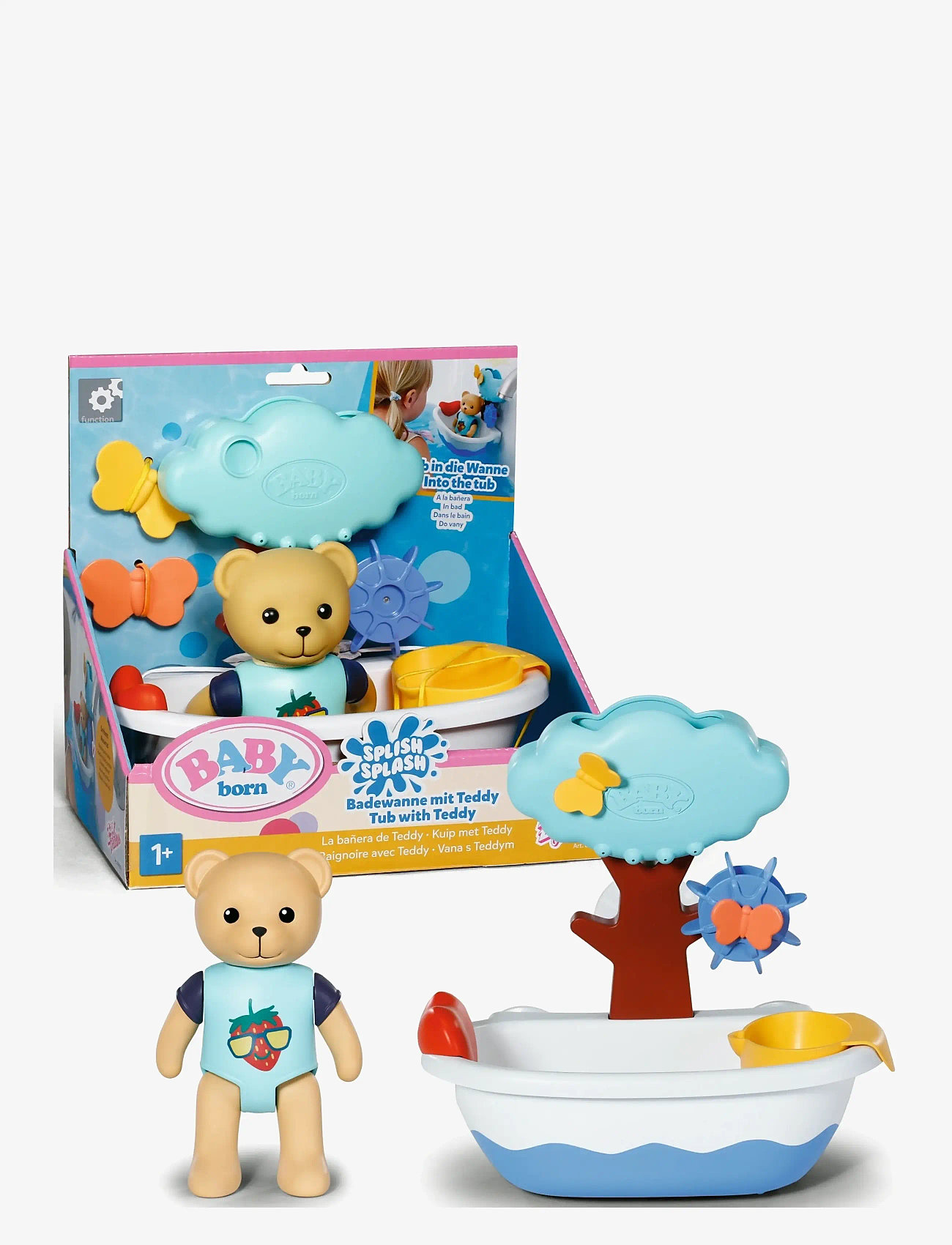 BABY born - BABY born Splish Splash Tub with Teddy - badleksaker - multicolor - 1