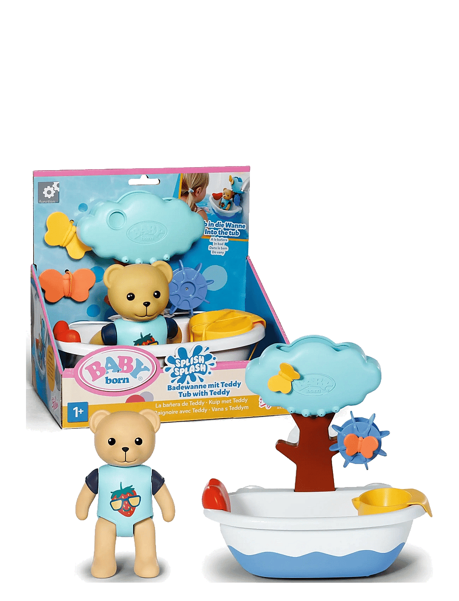 BABY born - BABY born Splish Splash Tub with Teddy - baðtími - multicolor - 1