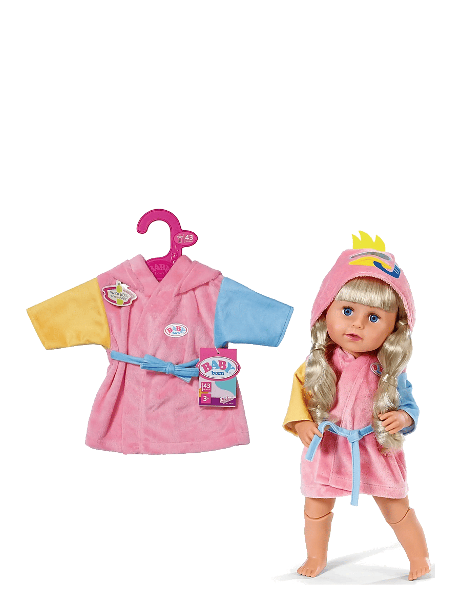 BABY born - BABY born Bathrobe 43cm - dúkkuföt - multicolor - 1